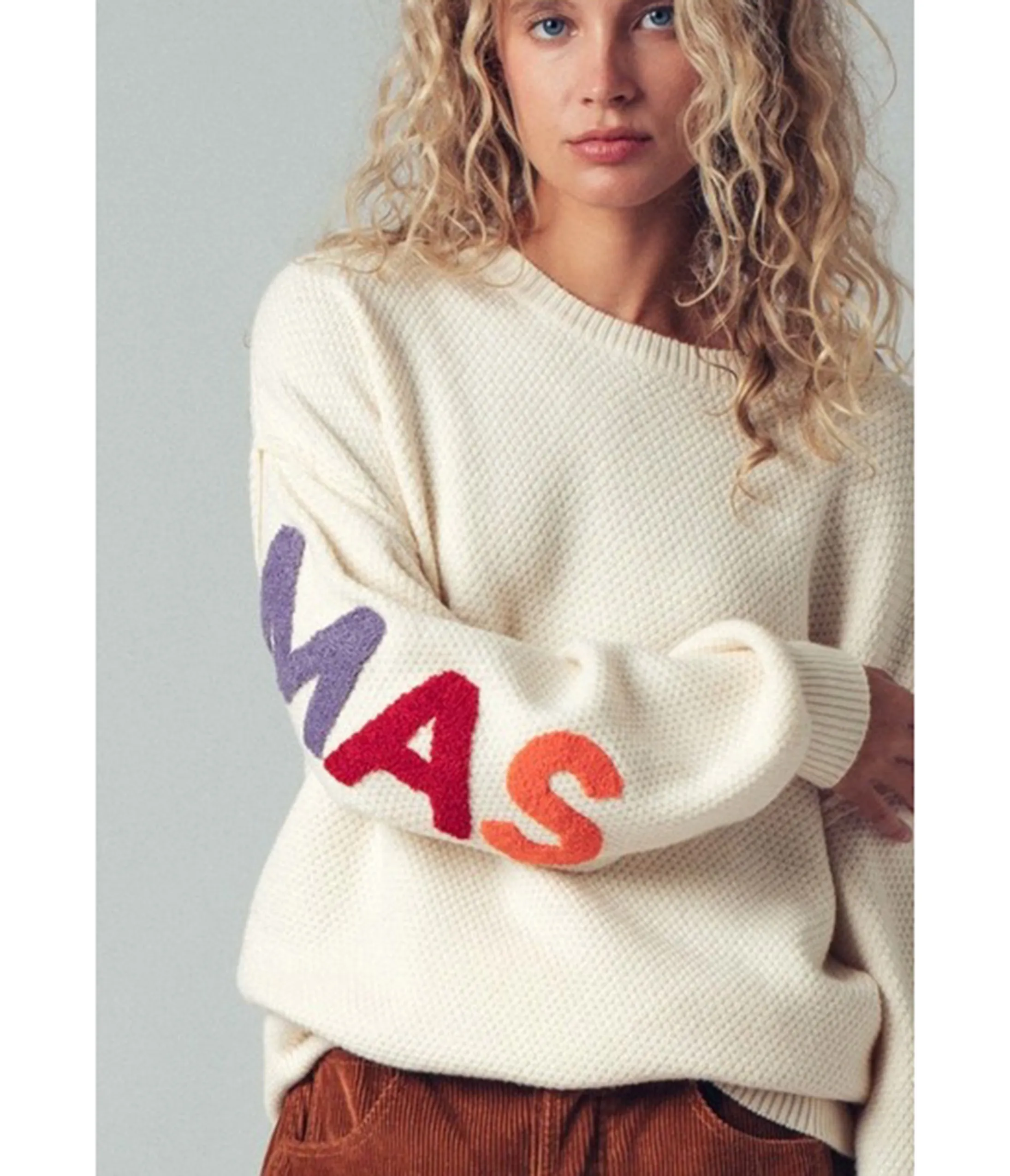 Ivory Festive Merry Christmas Sweater sold by Unique Vintage product image thumbnail 4