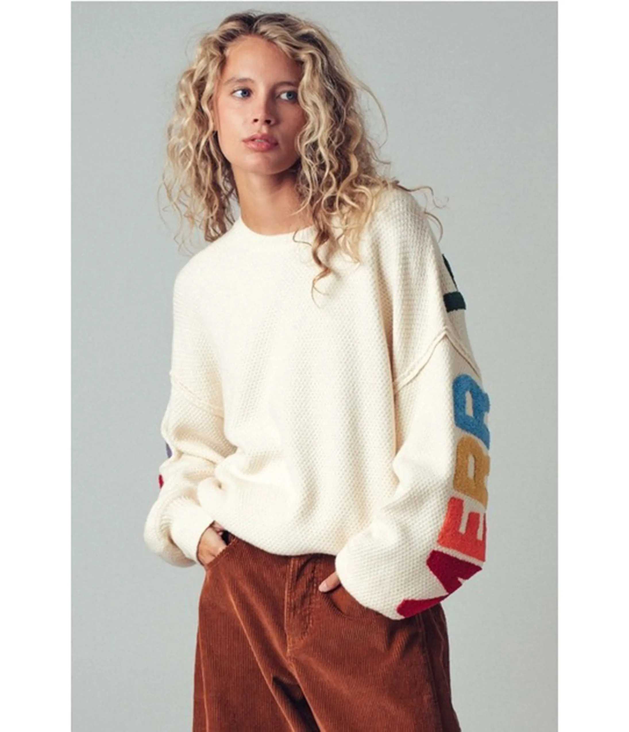 Ivory Festive Merry Christmas Sweater sold by Unique Vintage product image thumbnail 2