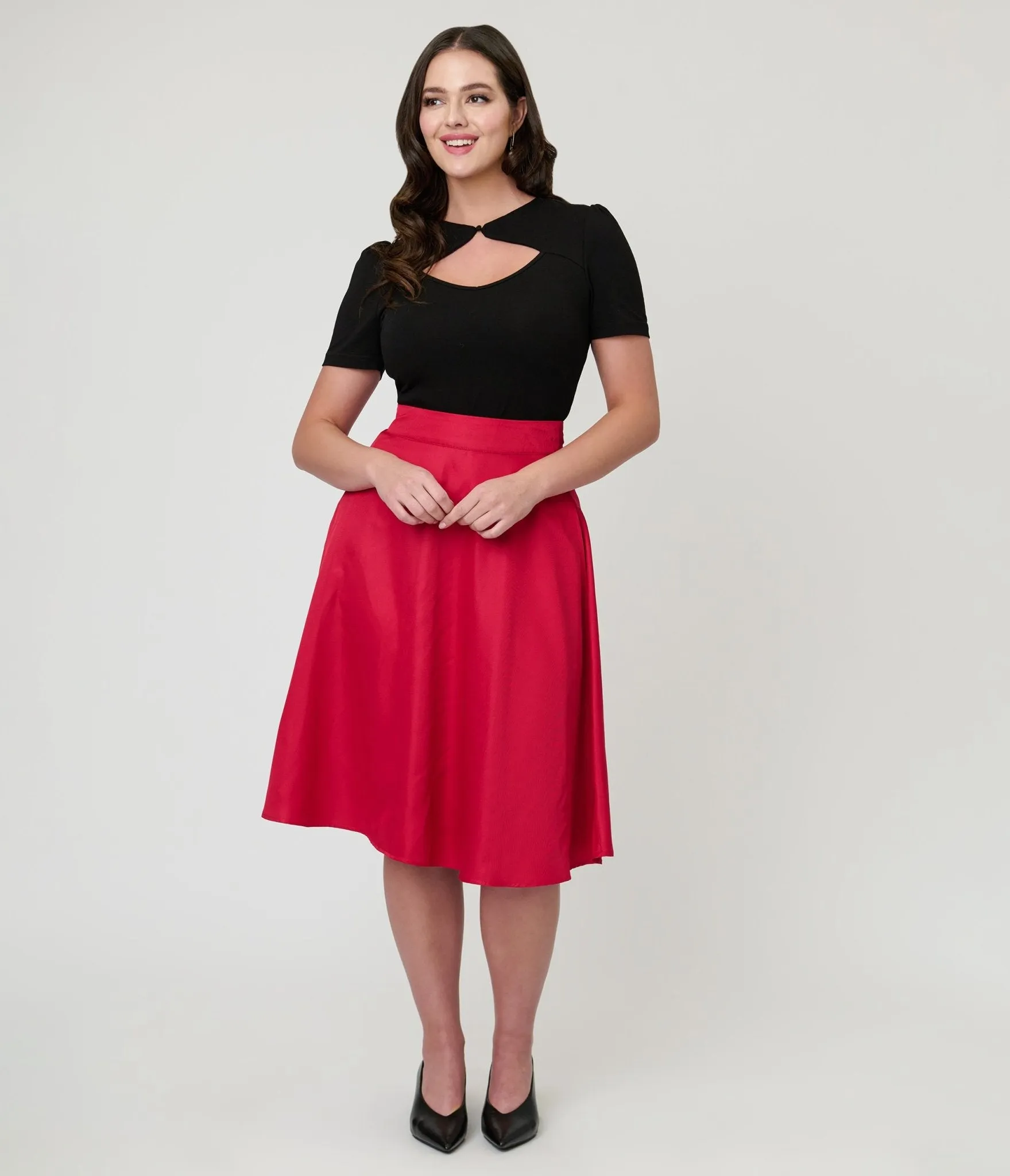 Black Cutout Cotton Top sold by Unique Vintage product image thumbnail 4