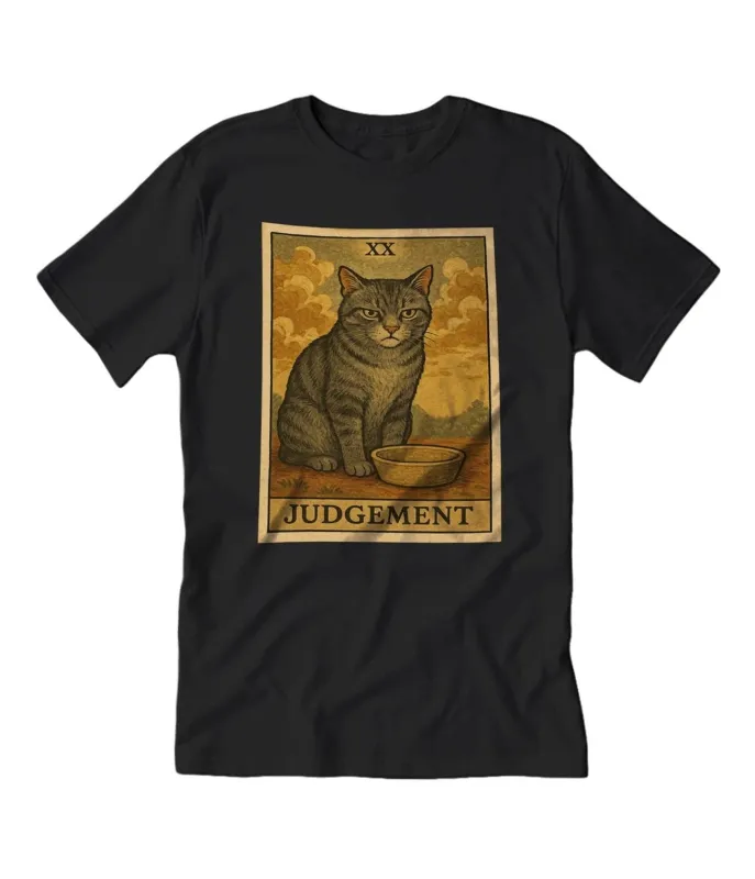 Judgement Tarot Cat Unisex Graphic Tee sold by Unique Vintage