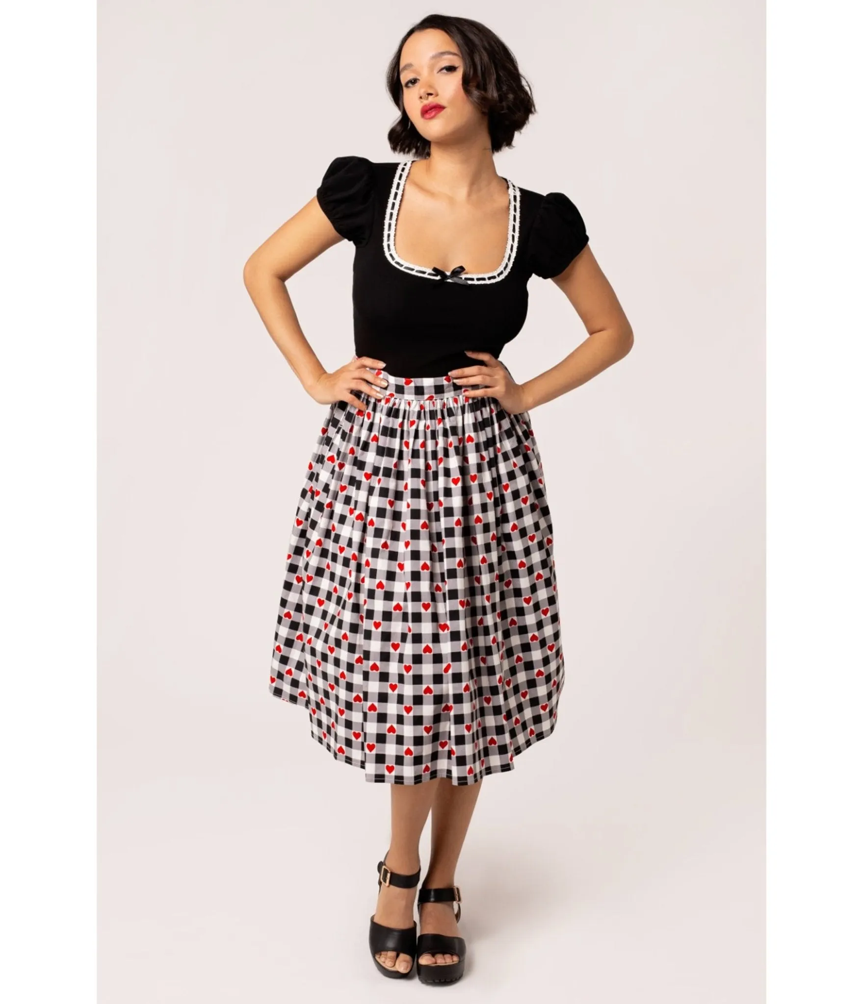 Hell Bunny Black Gracie Top sold by Unique Vintage product image thumbnail 3