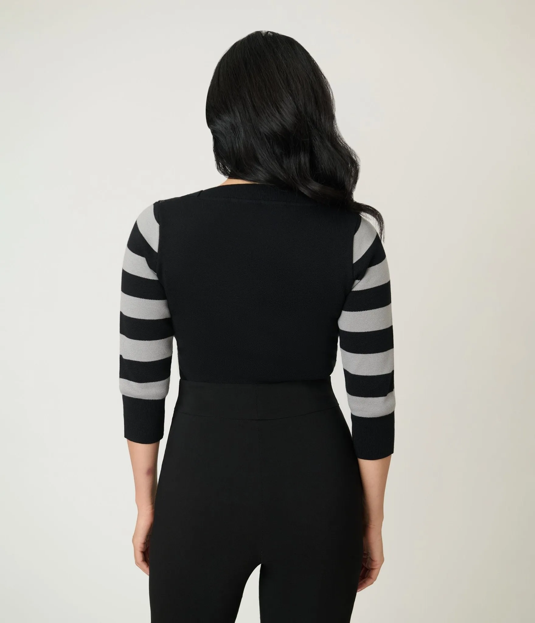 Unique Vintage Black & Raccoon Sleeve Minou Sweater sold by Unique Vintage product image thumbnail 2