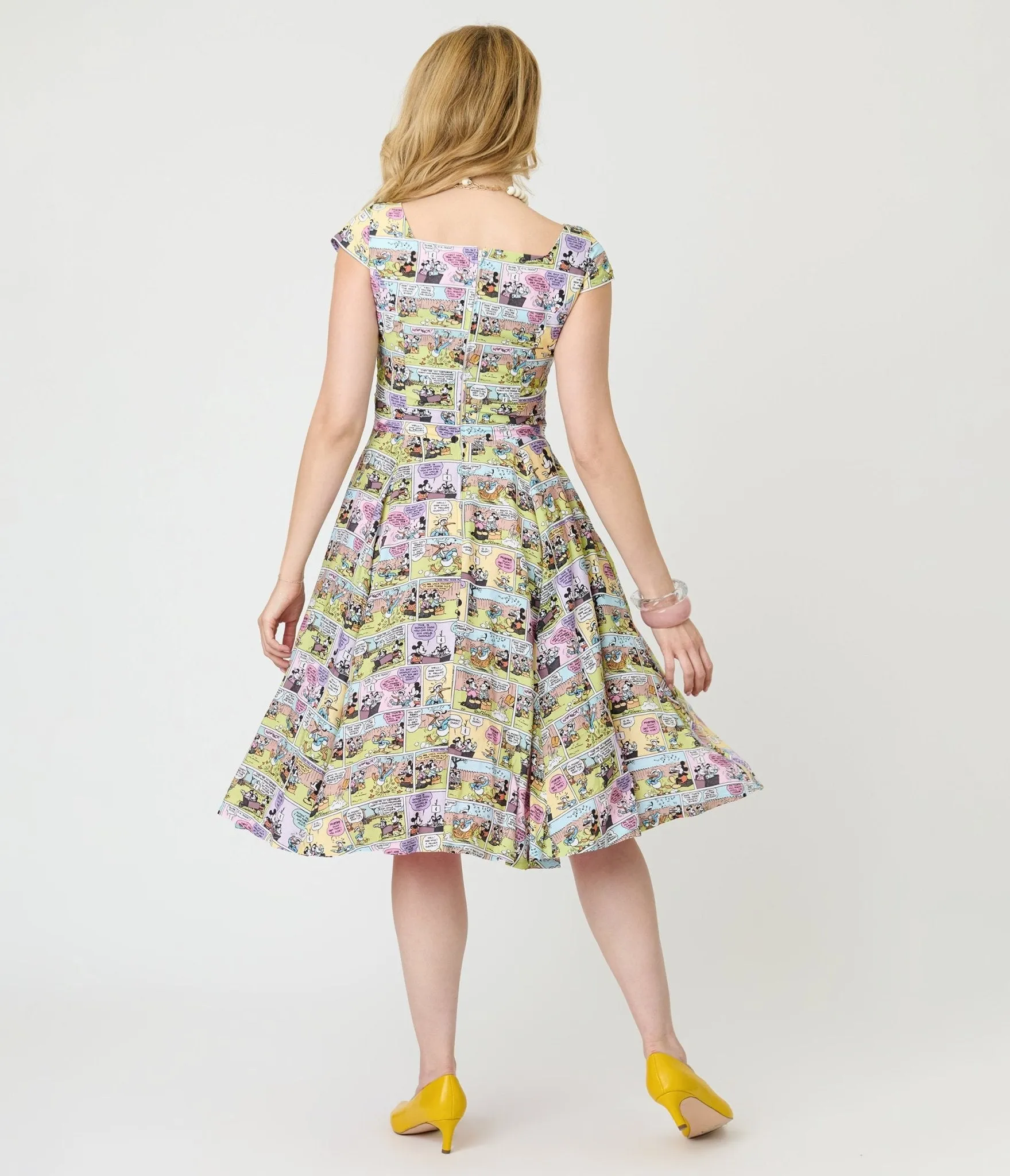 Disney Mickey & Friends Collection by Magnolia Place Mickey Comics Swing Dress sold by Unique Vintage product image thumbnail 2