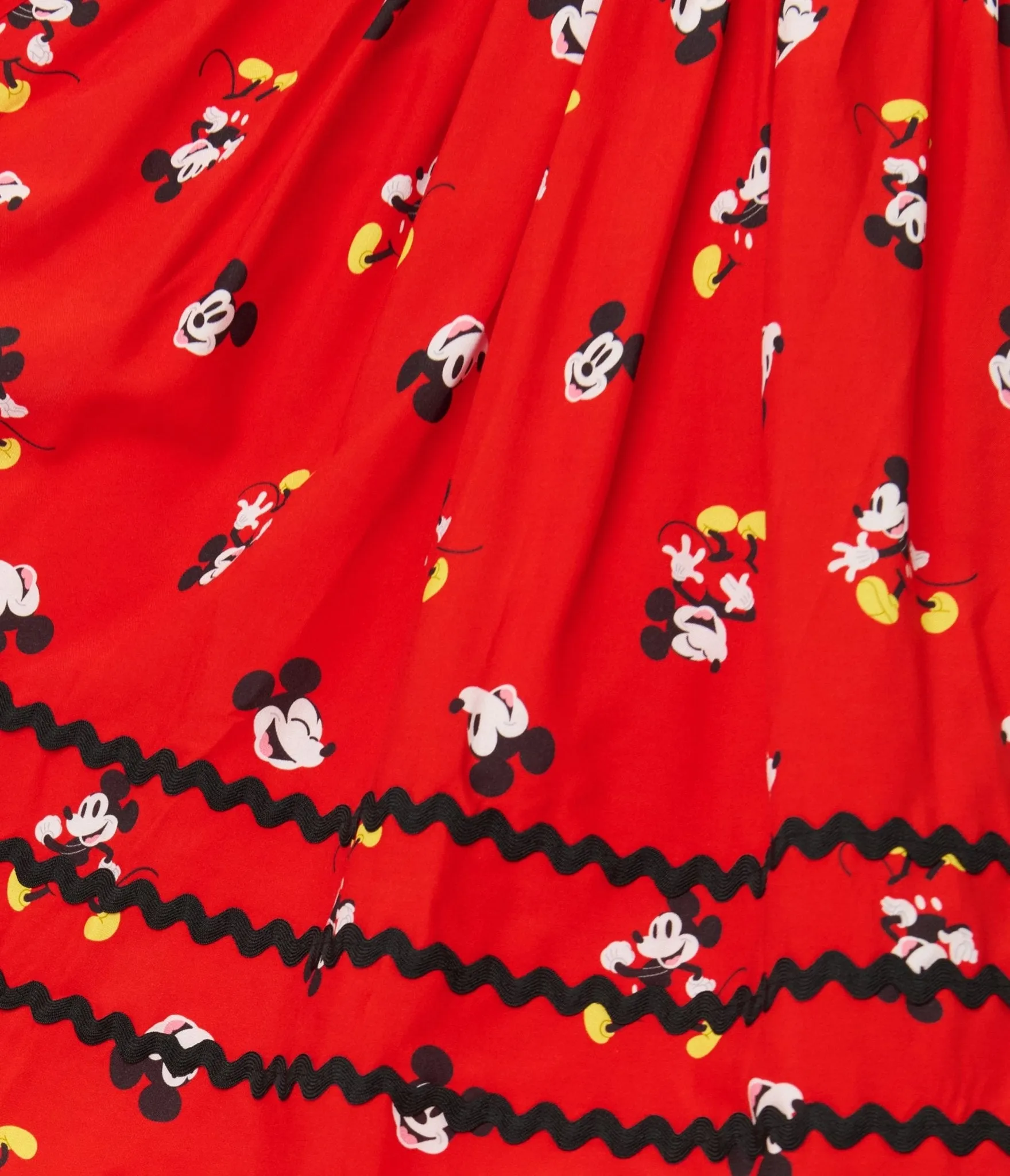 Disney Mickey & Friends Collection by Unique Vintage Red Mickey Print Swing Dress sold by Unique Vintage product image thumbnail 4