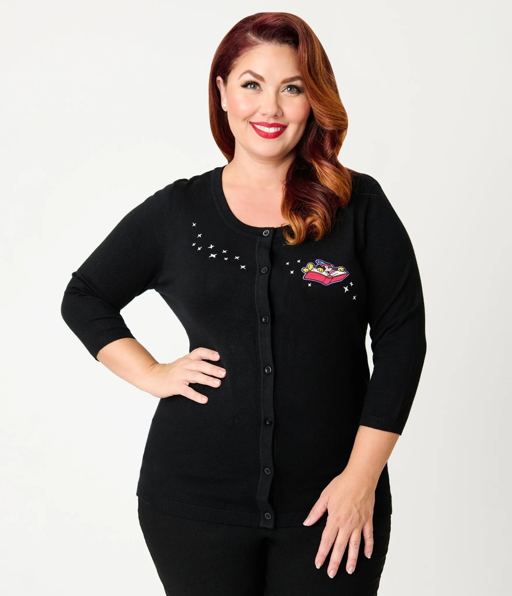 Disney Fantasia Collection by Unique Vintage Plus Size Sorcerers Apprentice Cardigan sold by Unique Vintage product image thumbnail 3