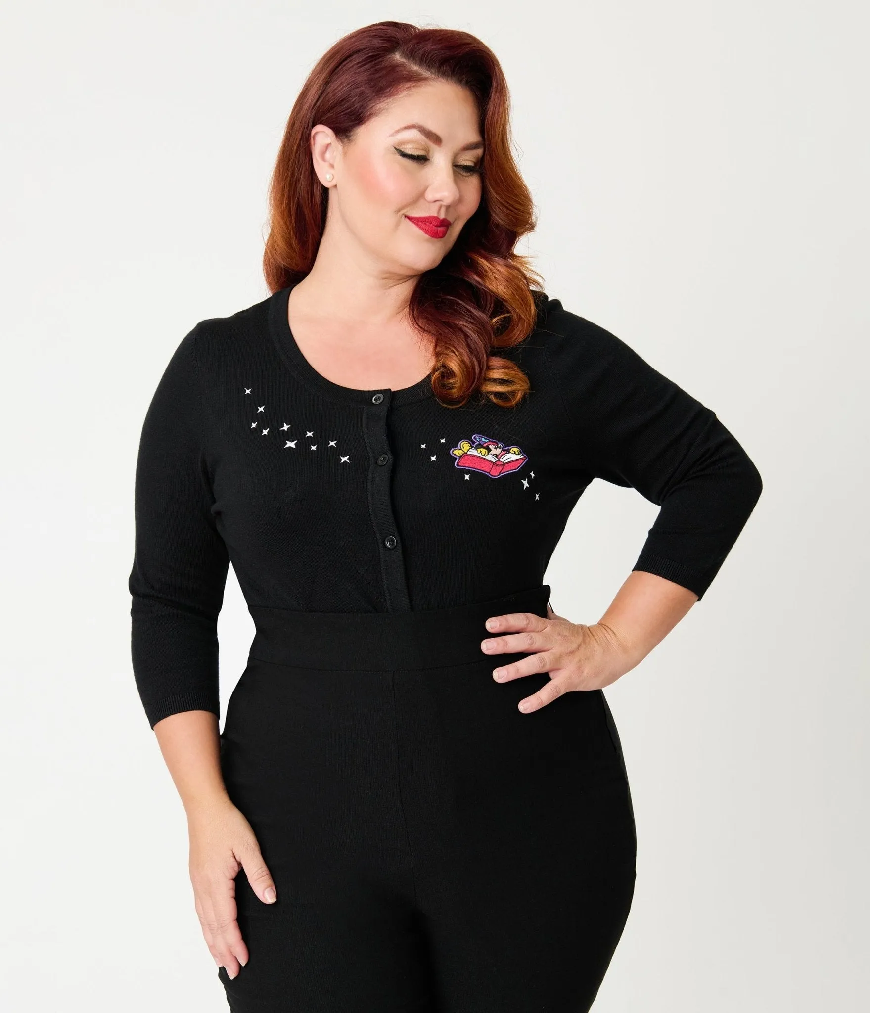 Disney Fantasia Collection by Unique Vintage Plus Size Sorcerers Apprentice Cardigan sold by Unique Vintage