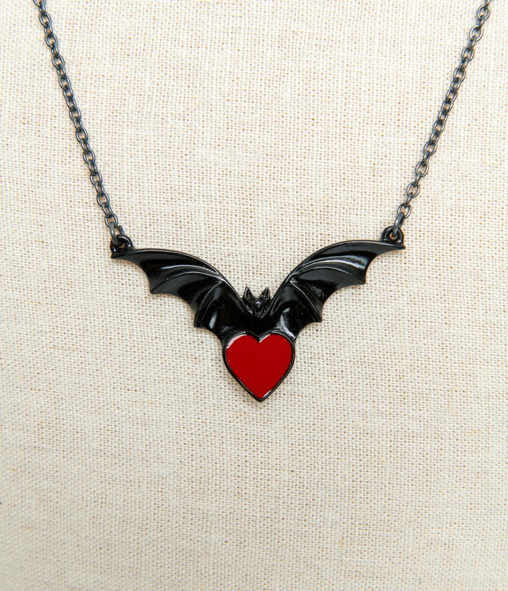 Black & Red Sombre Desir Necklace sold by Unique Vintage product image thumbnail 2