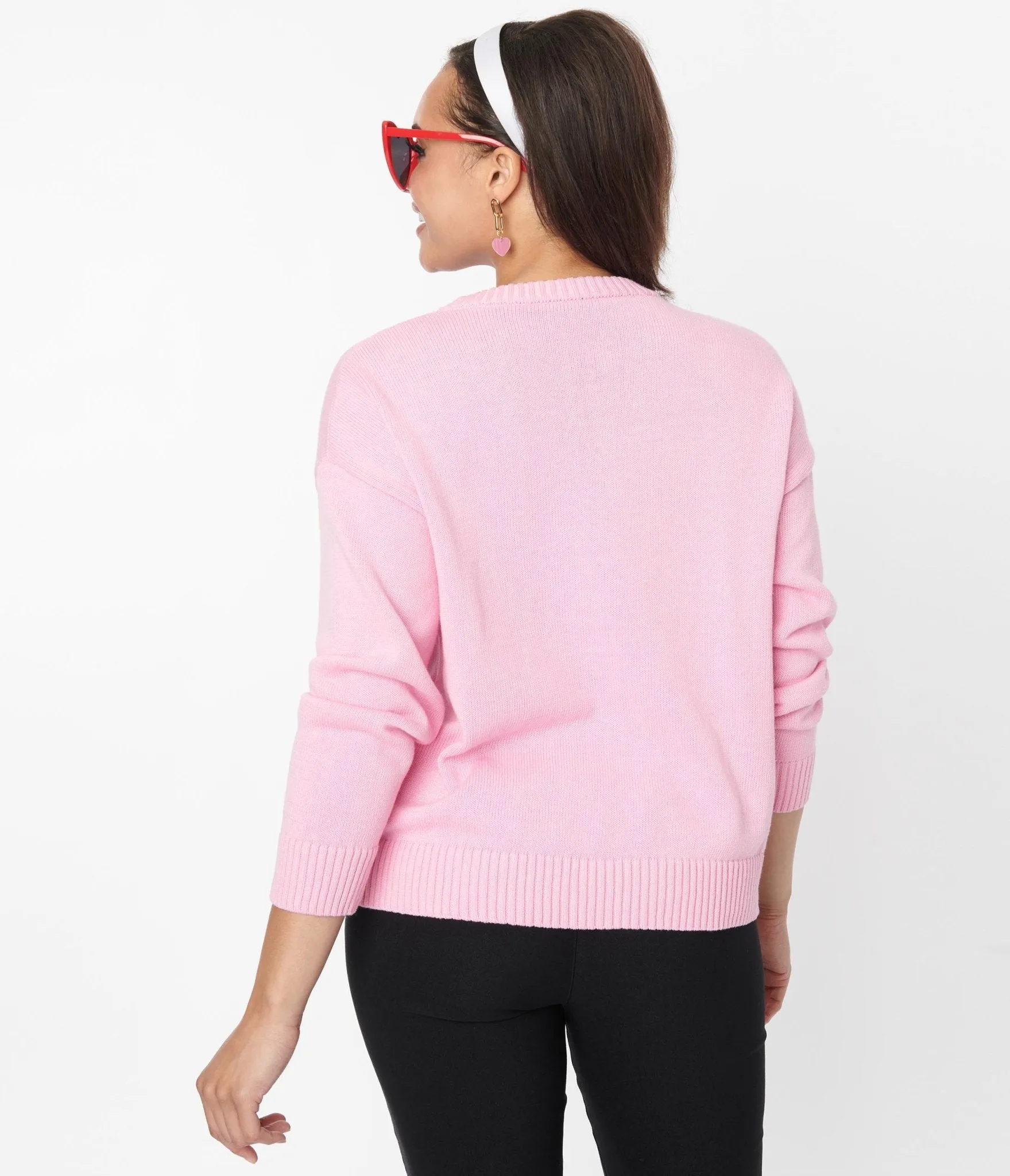 Betty Boop x Unique Vintage Pink Betty Boop Love Sweater sold by Unique Vintage product image thumbnail 3