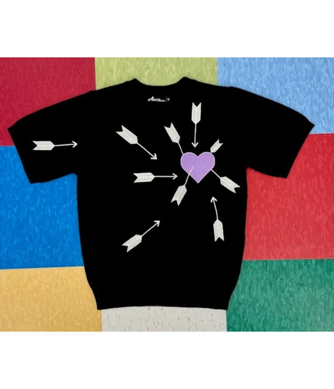 Black Heart & Arrows Sweater sold by Unique Vintage