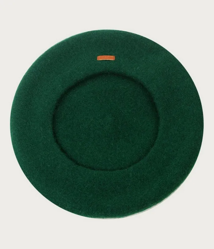 Deep Green Wool Vintage Beret sold by Unique Vintage
