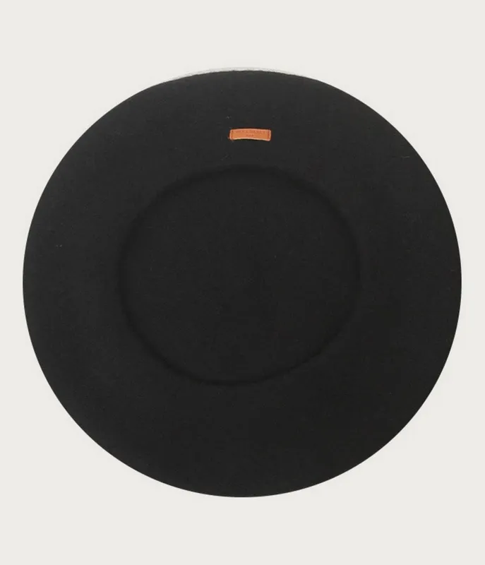 Black Wool Vintage Beret sold by Unique Vintage