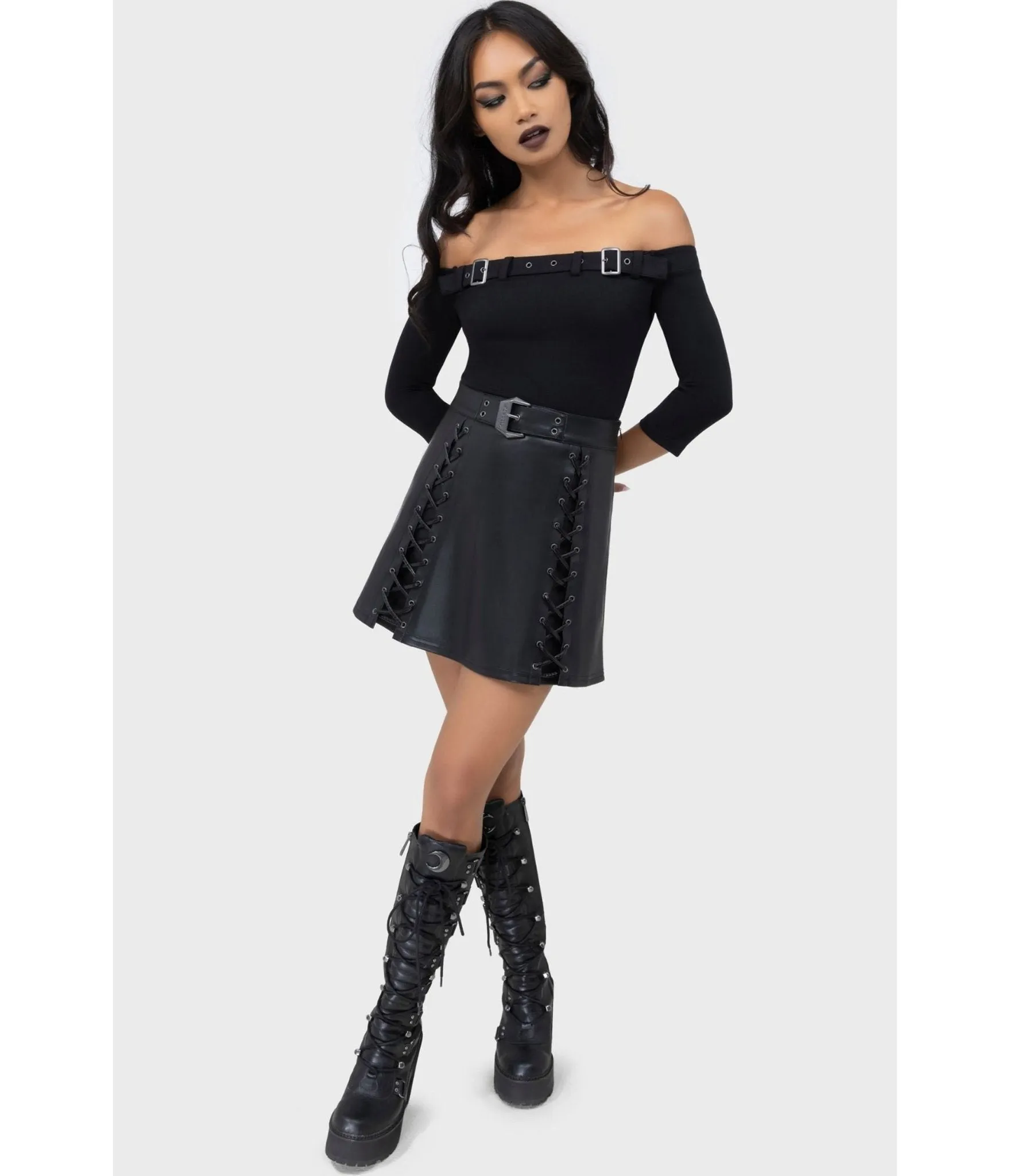 Kill Star Black Knit Cryptarose Top sold by Unique Vintage product image thumbnail 4