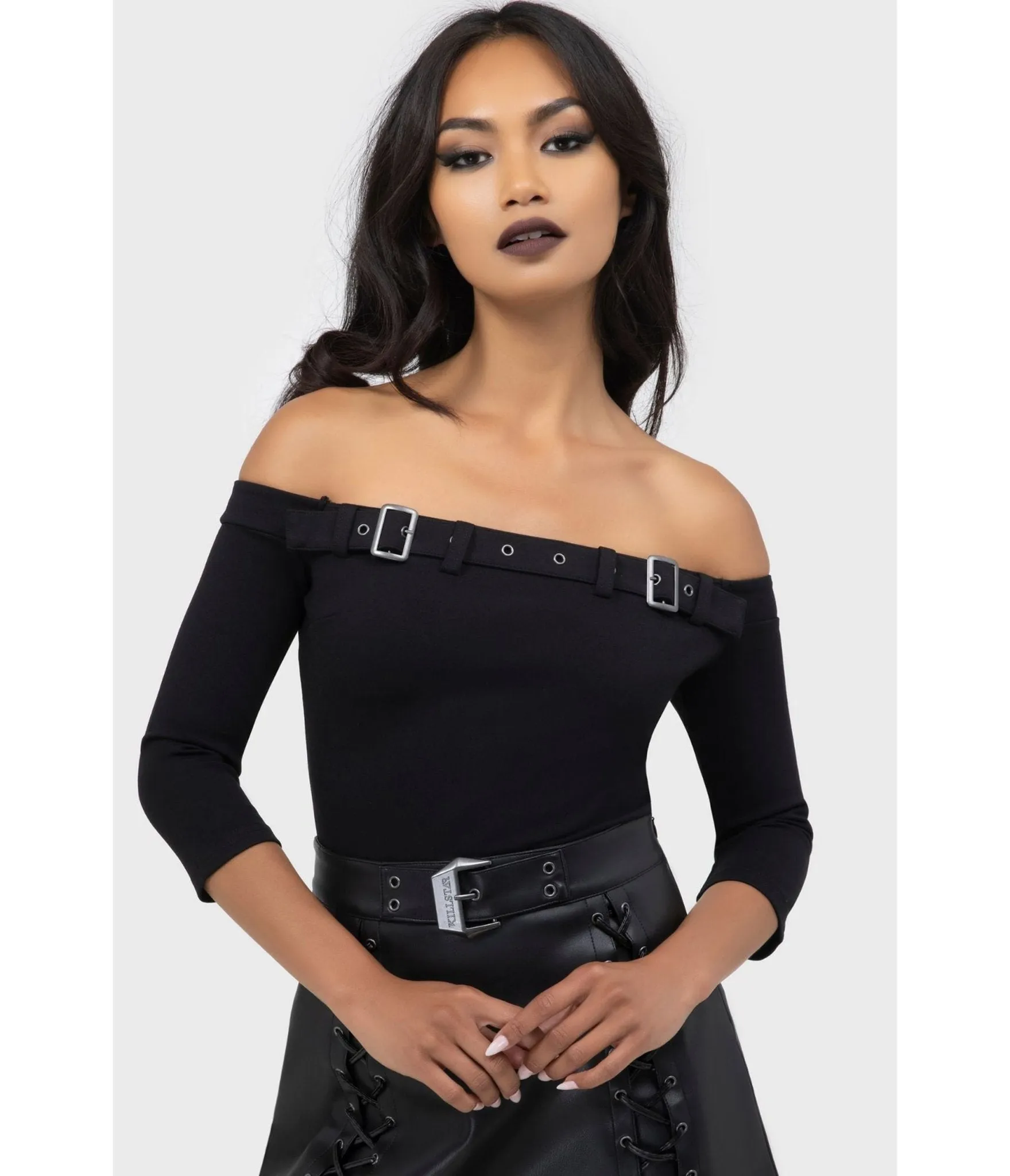 Kill Star Black Knit Cryptarose Top sold by Unique Vintage