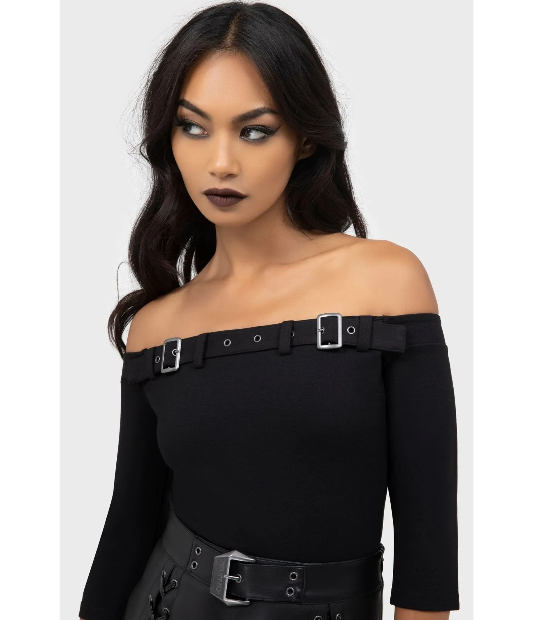 Kill Star Black Knit Cryptarose Top sold by Unique Vintage product image thumbnail 3