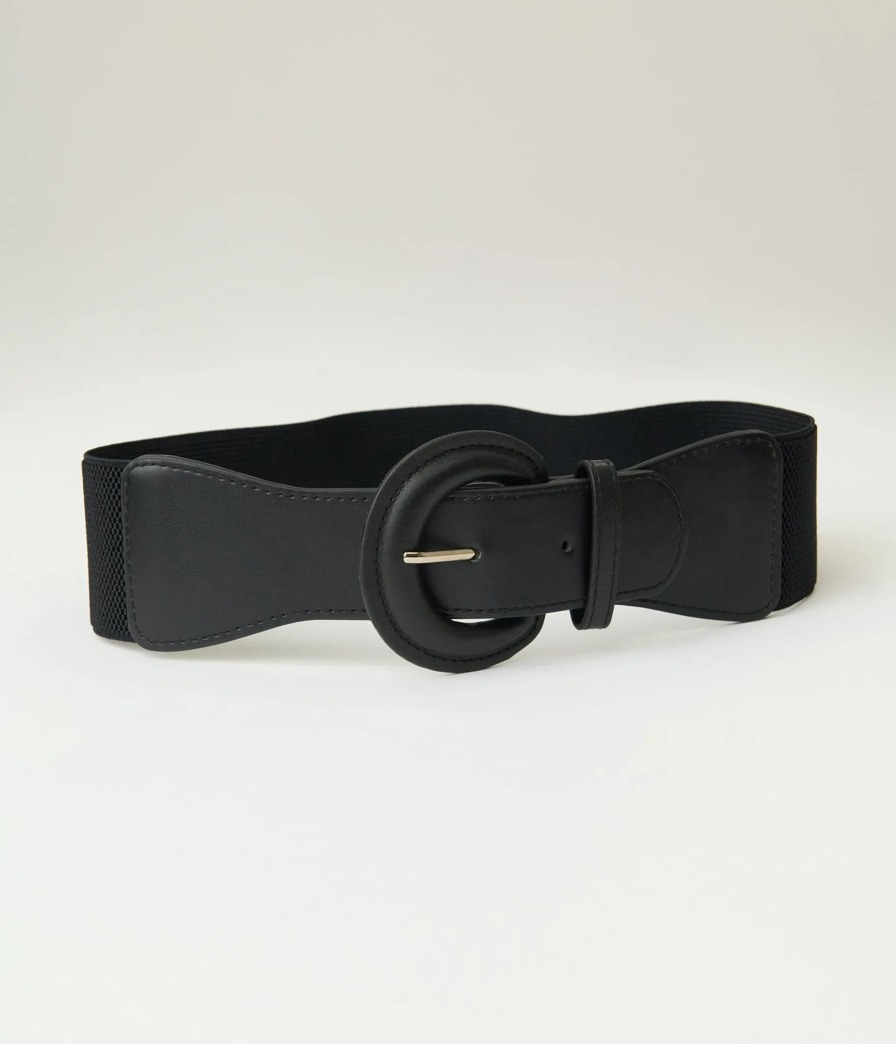Black Leatherette Cinch Belt sold by Unique Vintage product image thumbnail 3