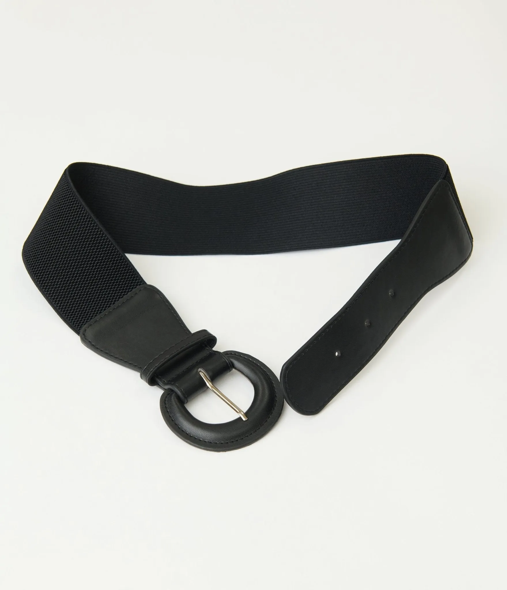 Black Leatherette Cinch Belt sold by Unique Vintage