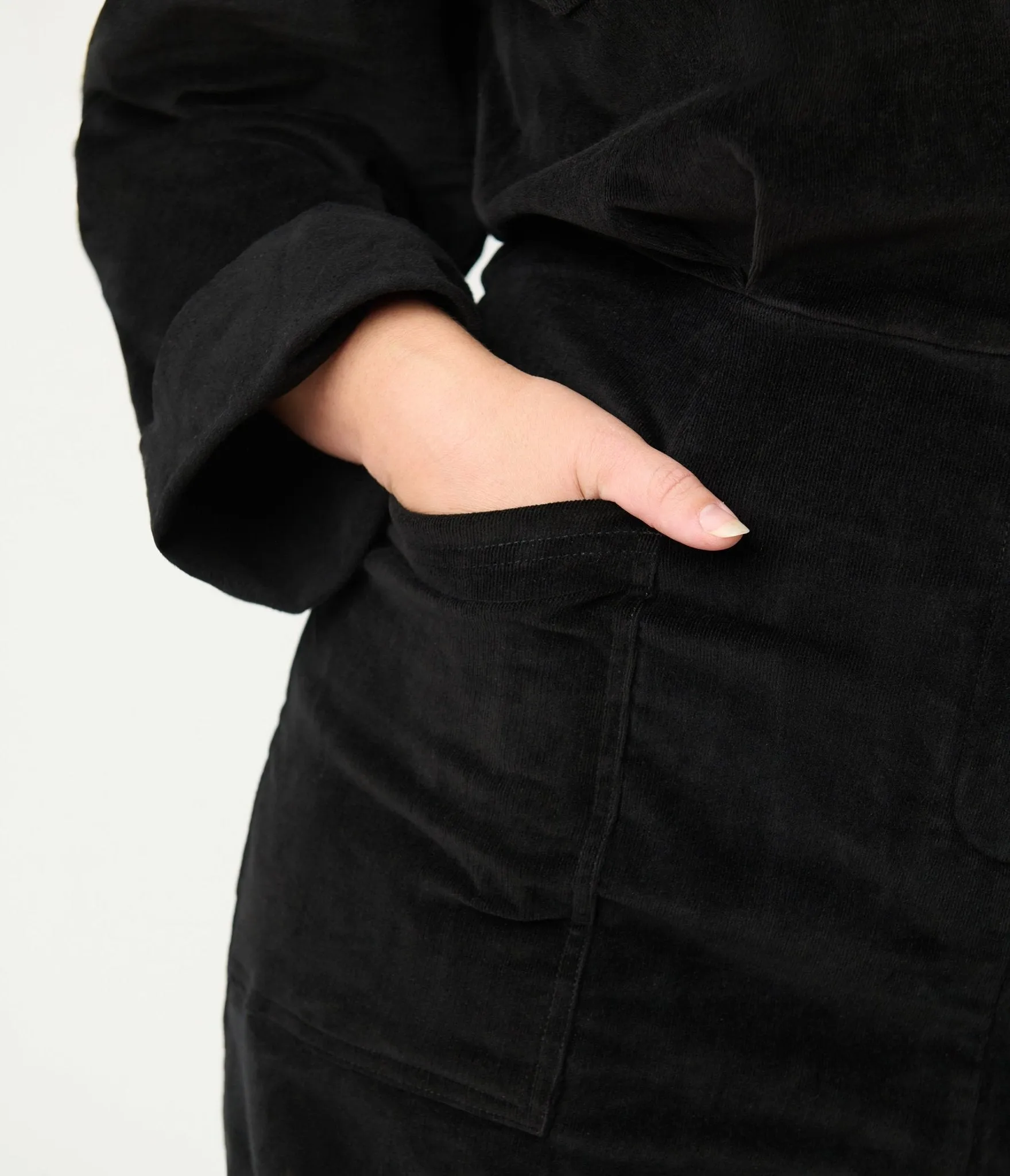 Unique Vintage Plus Size Black Corduroy Jumpsuit sold by Unique Vintage product image thumbnail 5