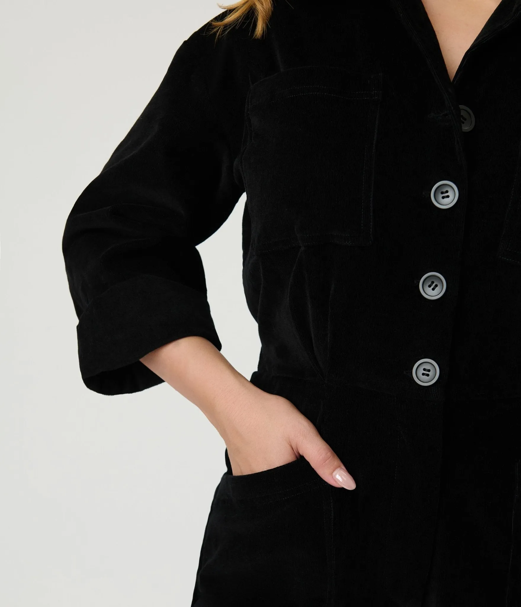Unique Vintage Black Corduroy Jumpsuit sold by Unique Vintage product image thumbnail 5