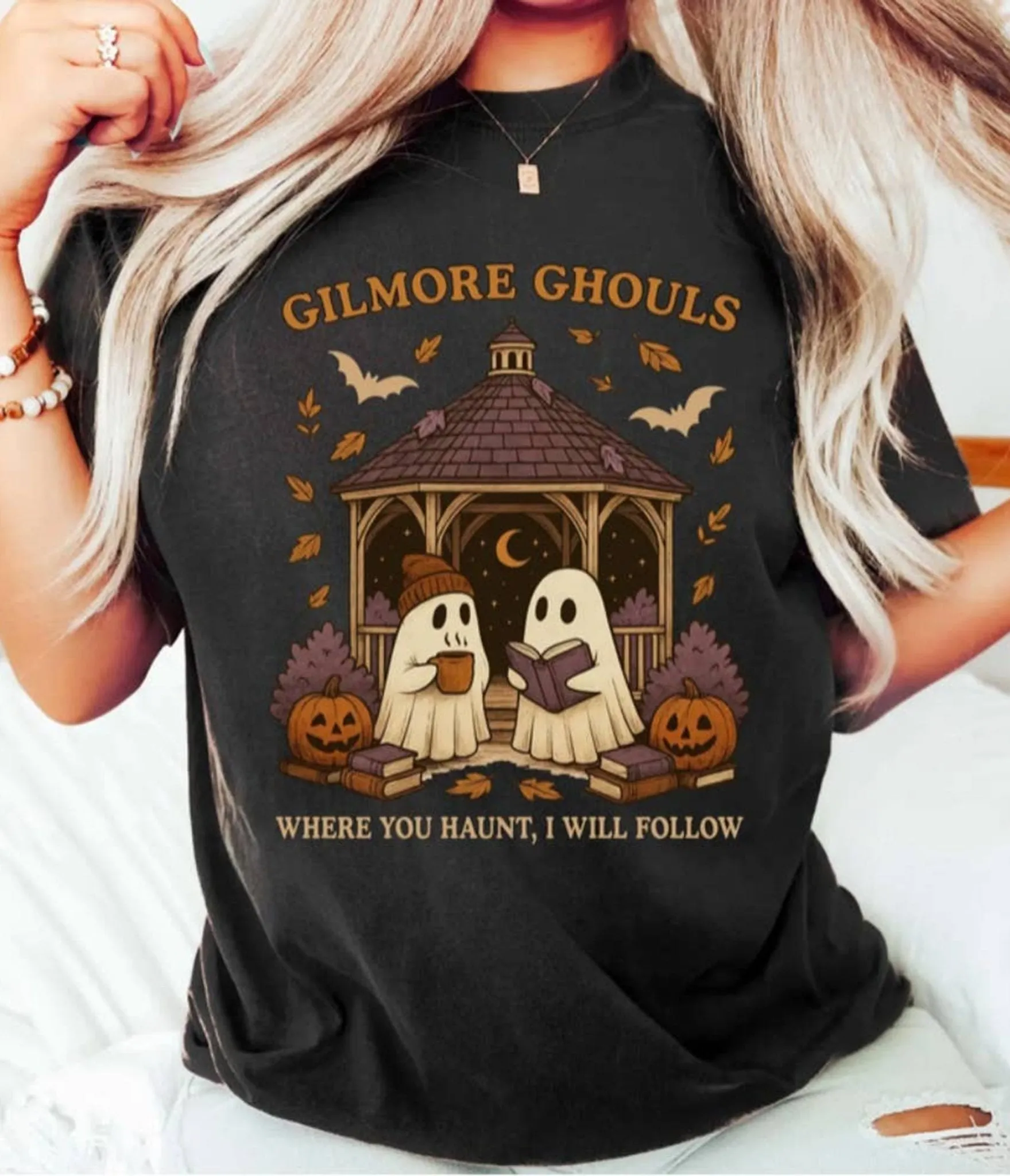Gilmore Ghouls Unisex Graphic Tee sold by Unique Vintage