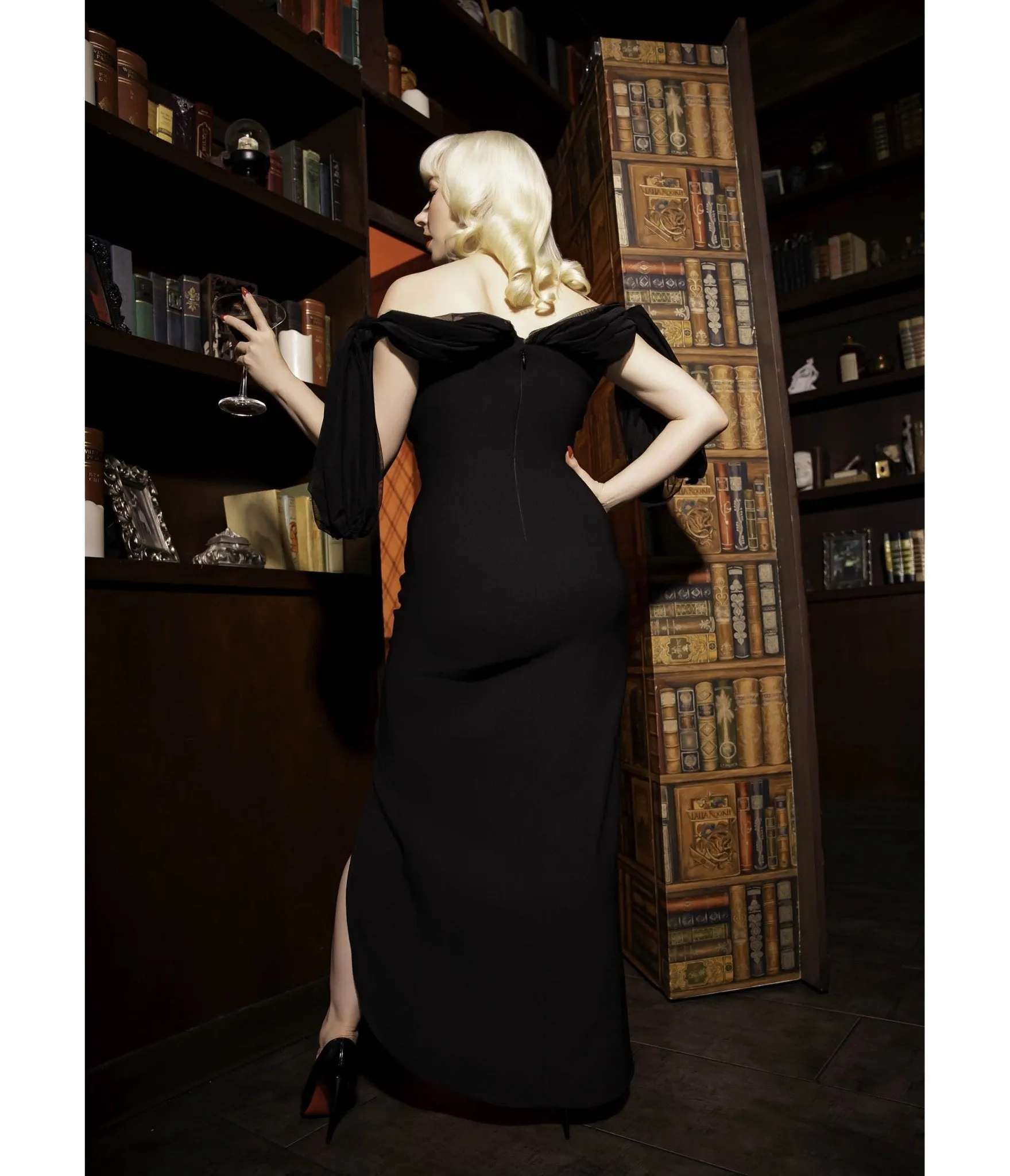 Weasel Wear Black Paradox Gown sold by Unique Vintage product image thumbnail 2
