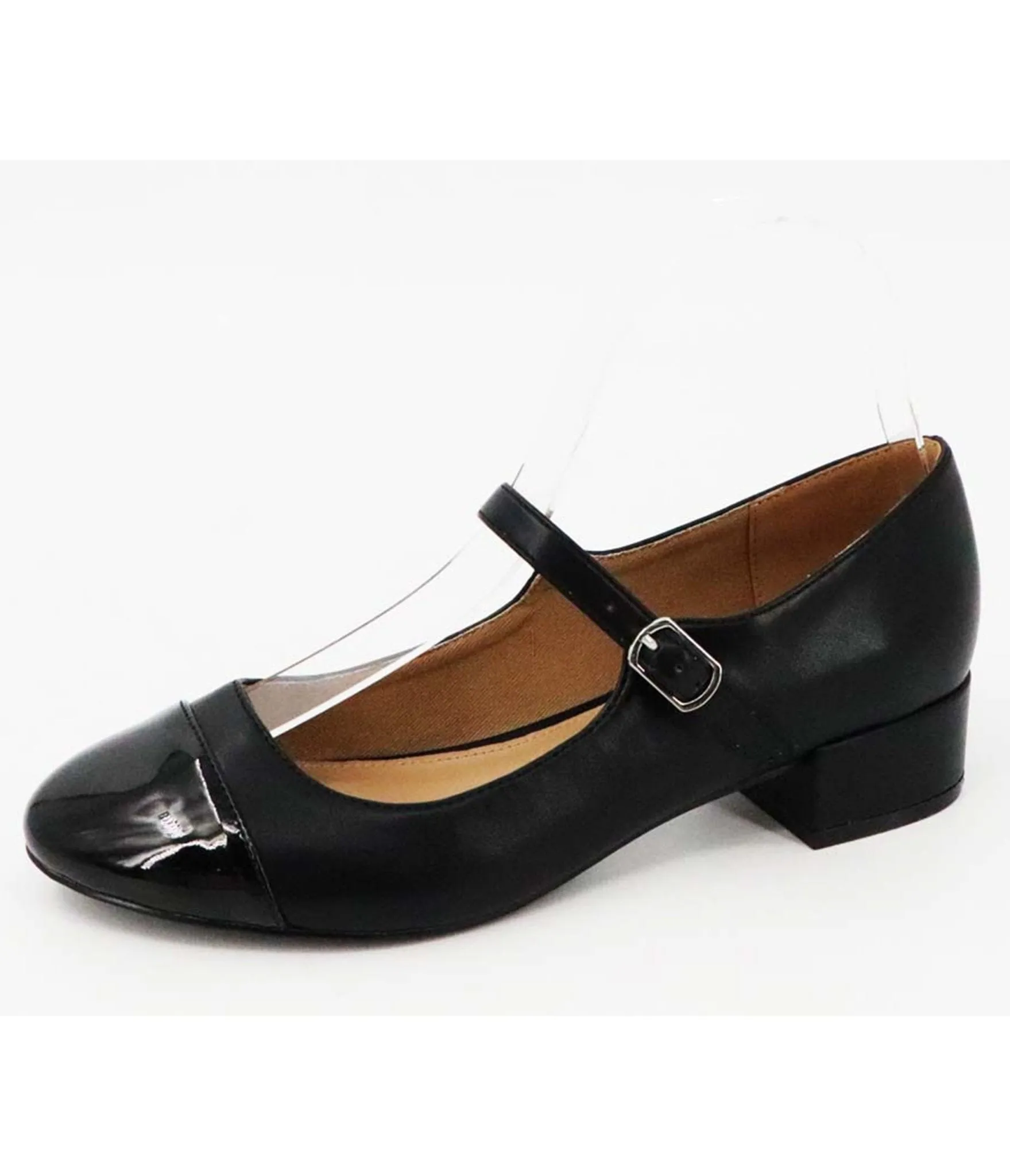 Black Leatherette Mary Janes sold by Unique Vintage