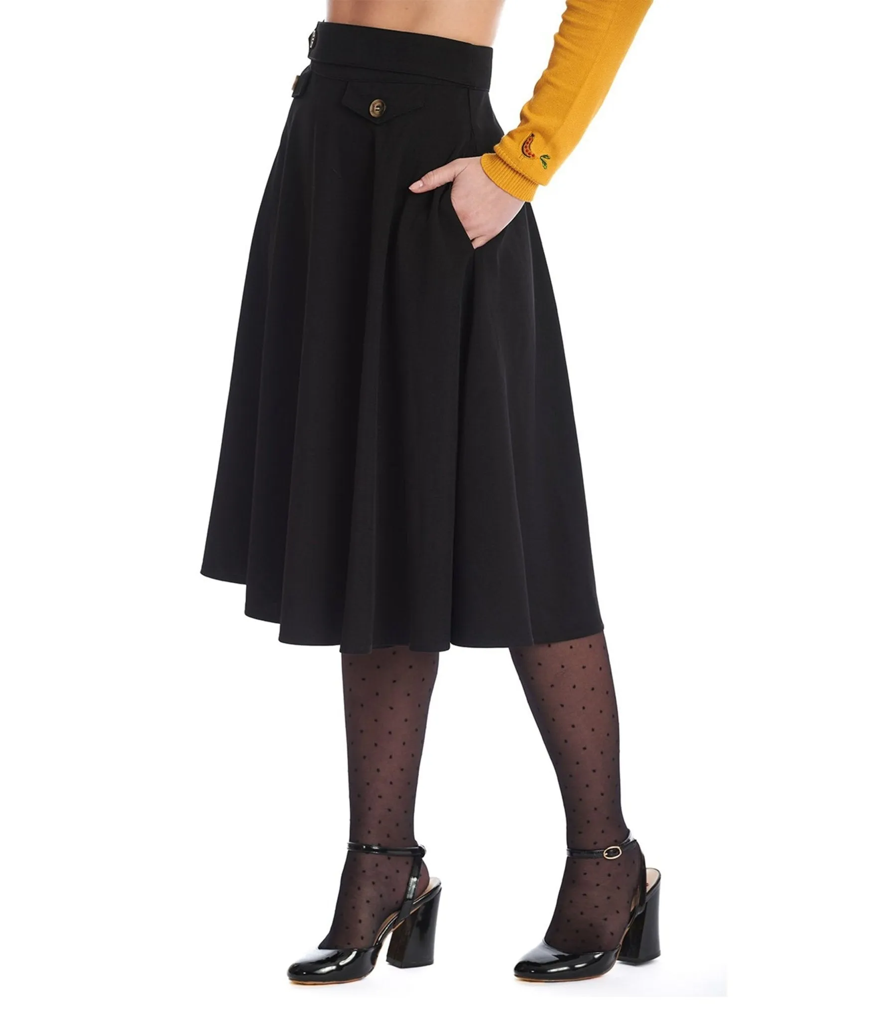 Royal Monk Black Book Club Swing Skirt sold by Unique Vintage product image thumbnail 3