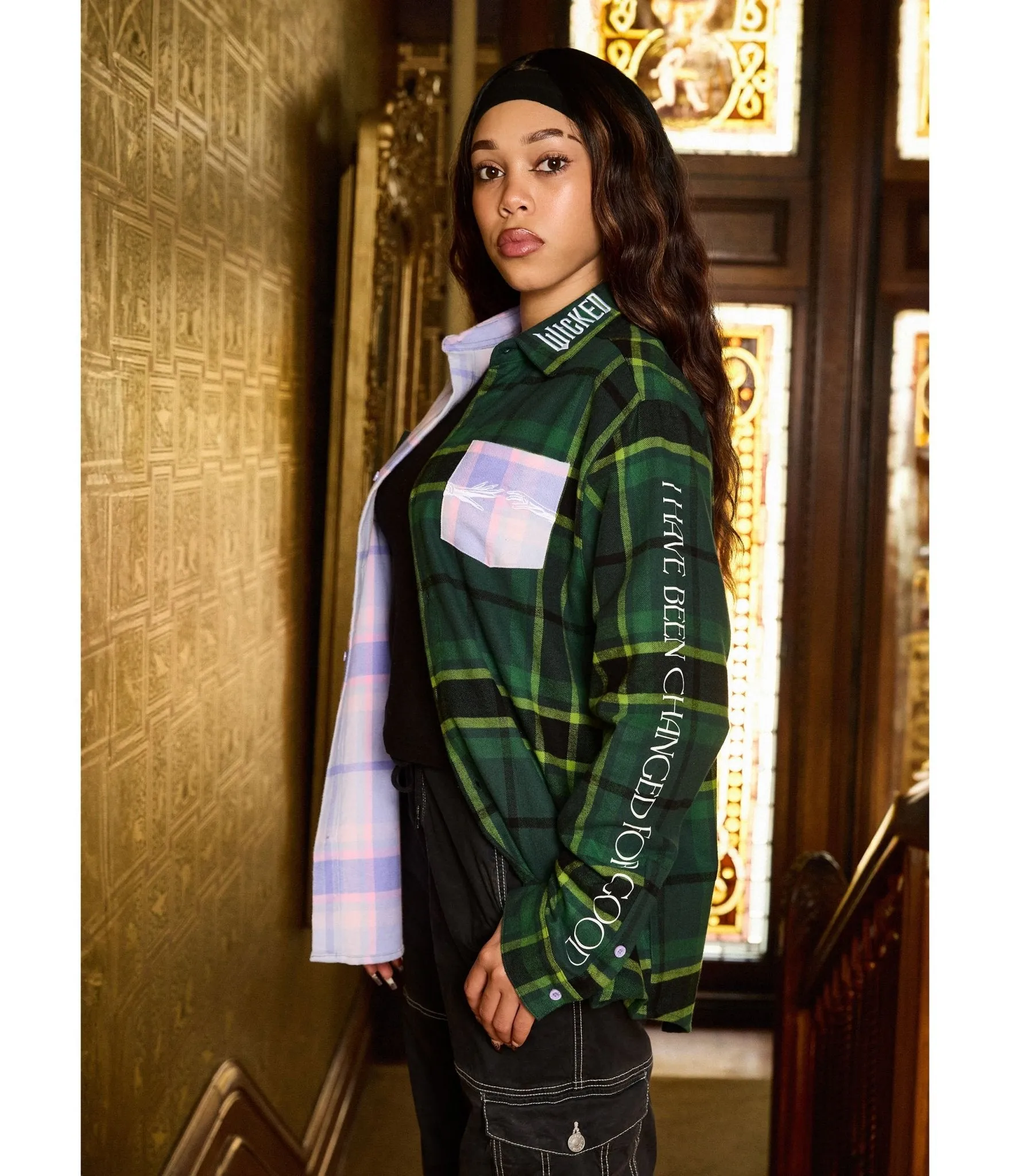 Cakeworthy Wicked For Good Flannel sold by Unique Vintage product image thumbnail 3