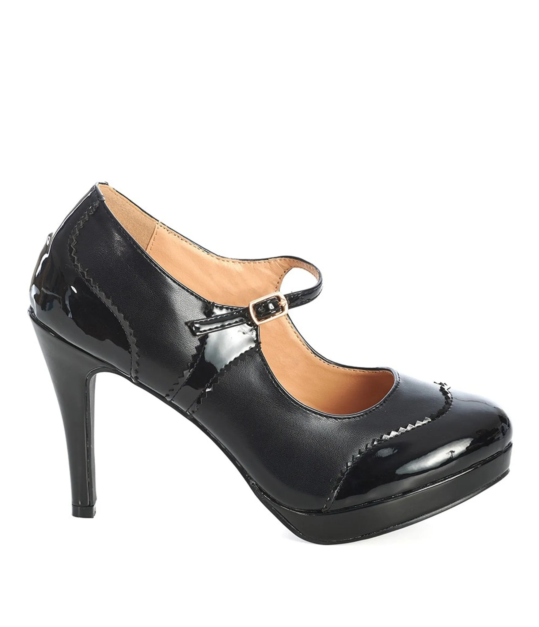 Banned Black Patent Leatherette Mary Jane Pumps sold by Unique Vintage product image thumbnail 4