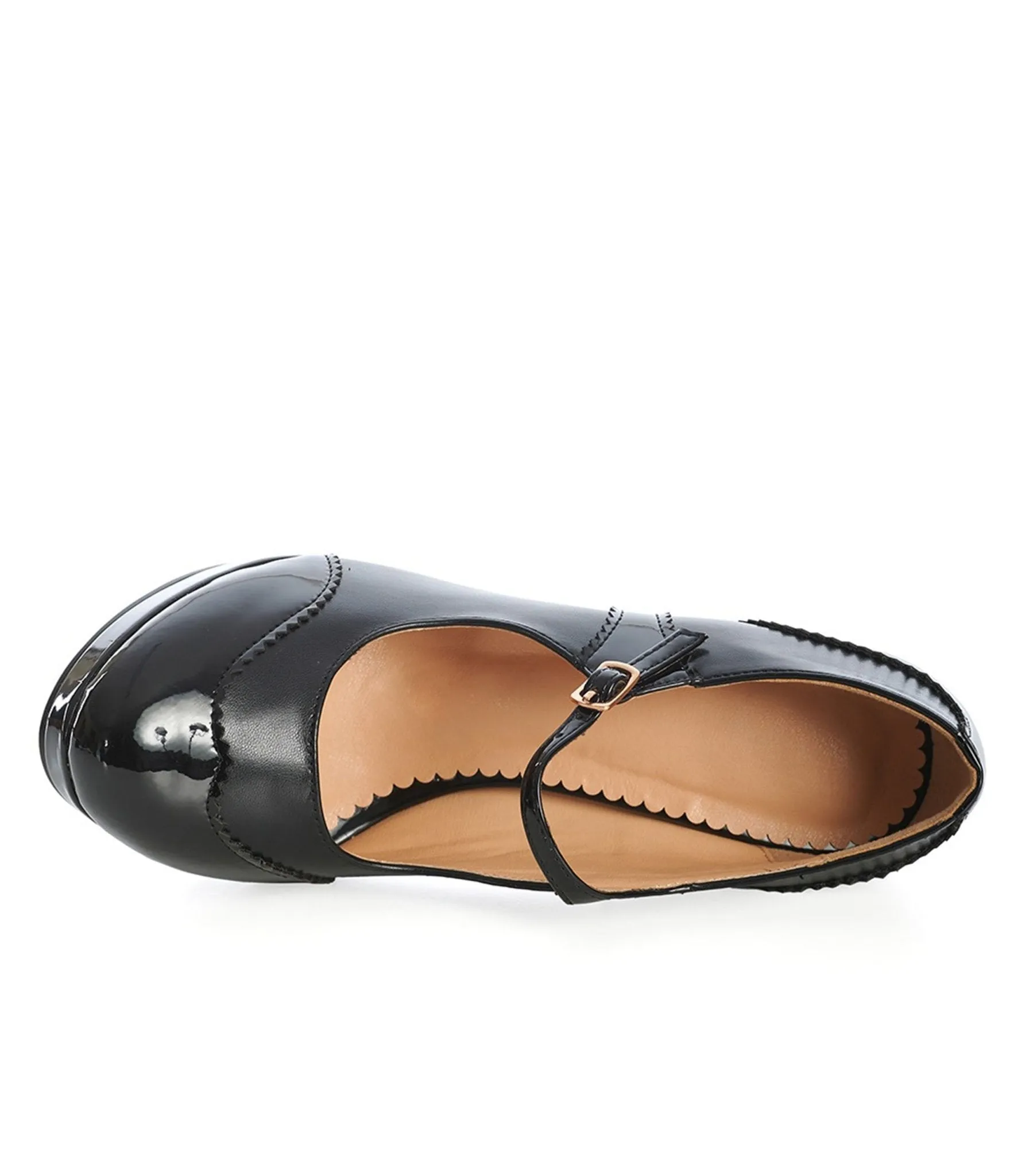 Banned Black Patent Leatherette Mary Jane Pumps sold by Unique Vintage product image thumbnail 3