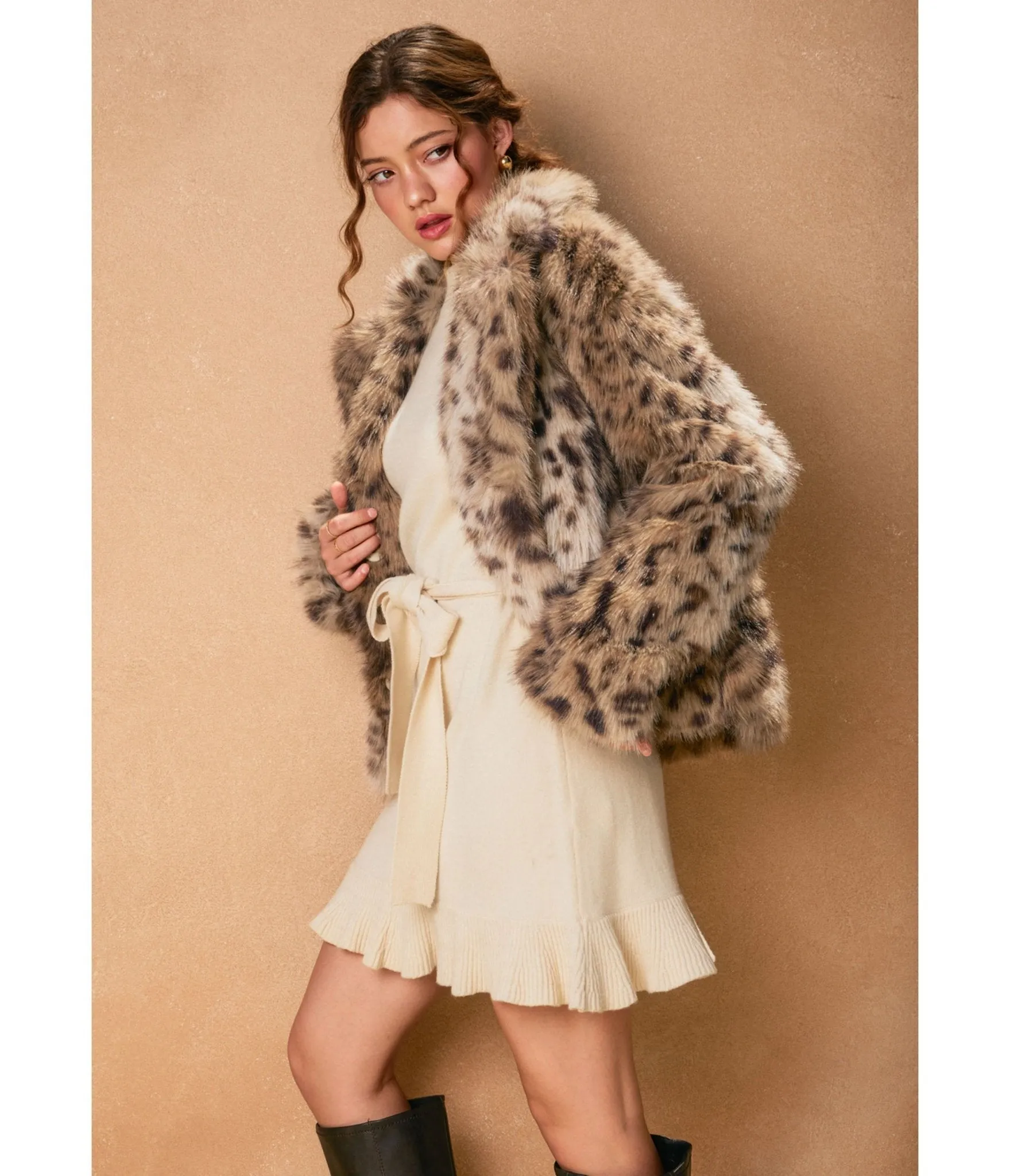 Cheetah Faux Fur Jacket sold by Unique Vintage product image thumbnail 3
