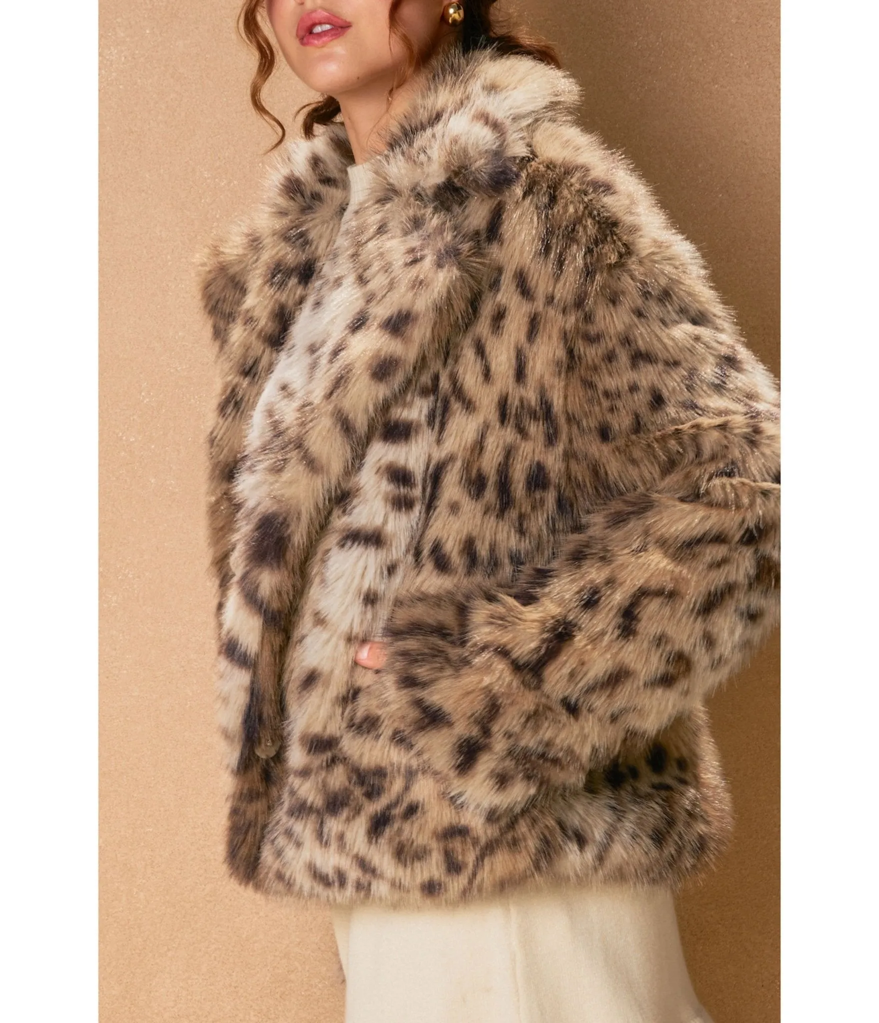 Cheetah Faux Fur Jacket sold by Unique Vintage product image thumbnail 5
