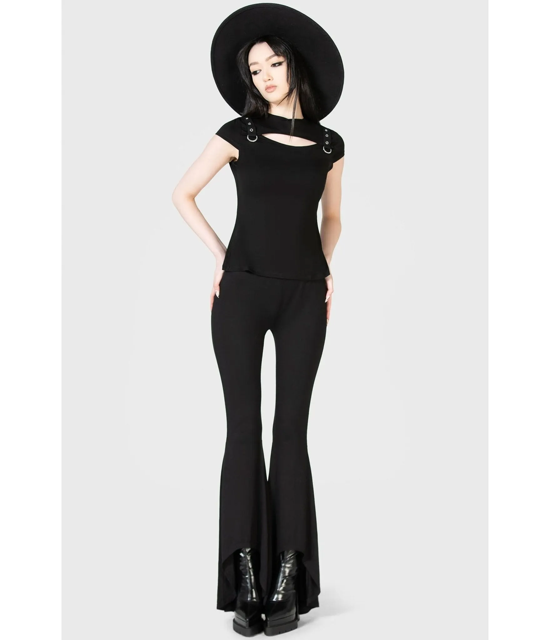 Kill Star Black Xara Keyhole Top sold by Unique Vintage product image thumbnail 3