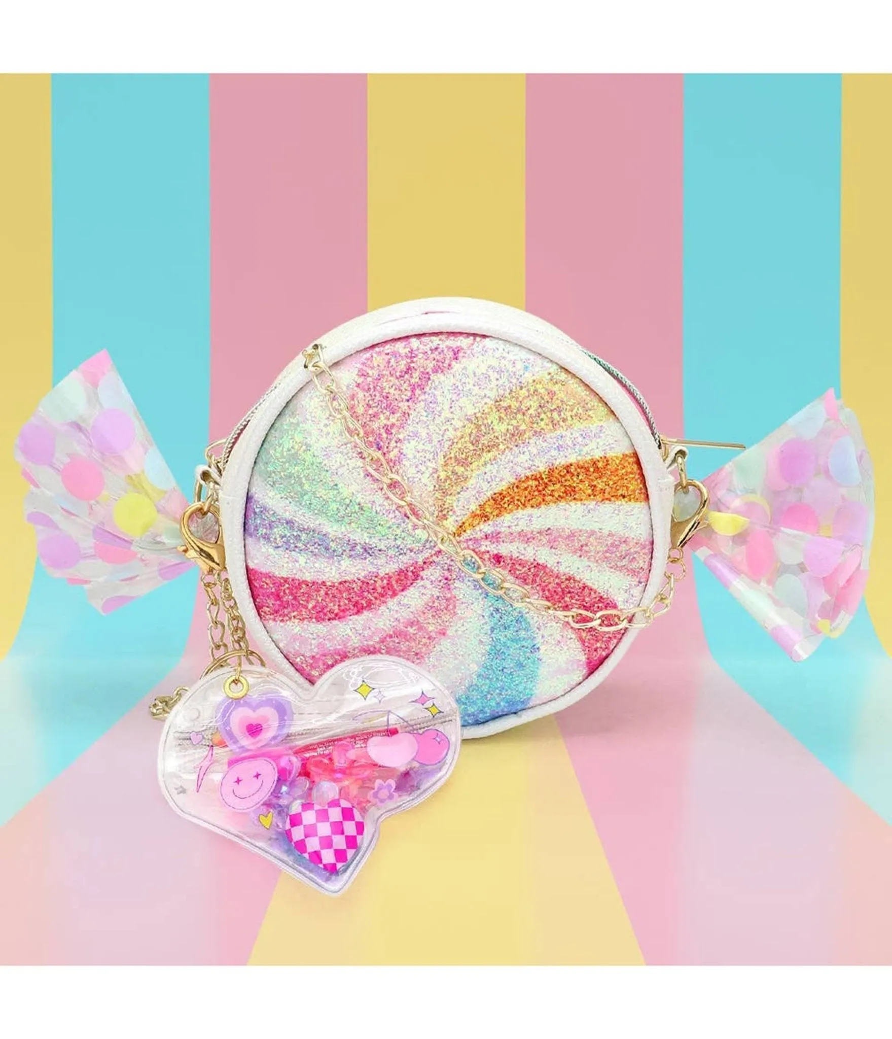 Rainbow Candy Crossbody Bag sold by Unique Vintage