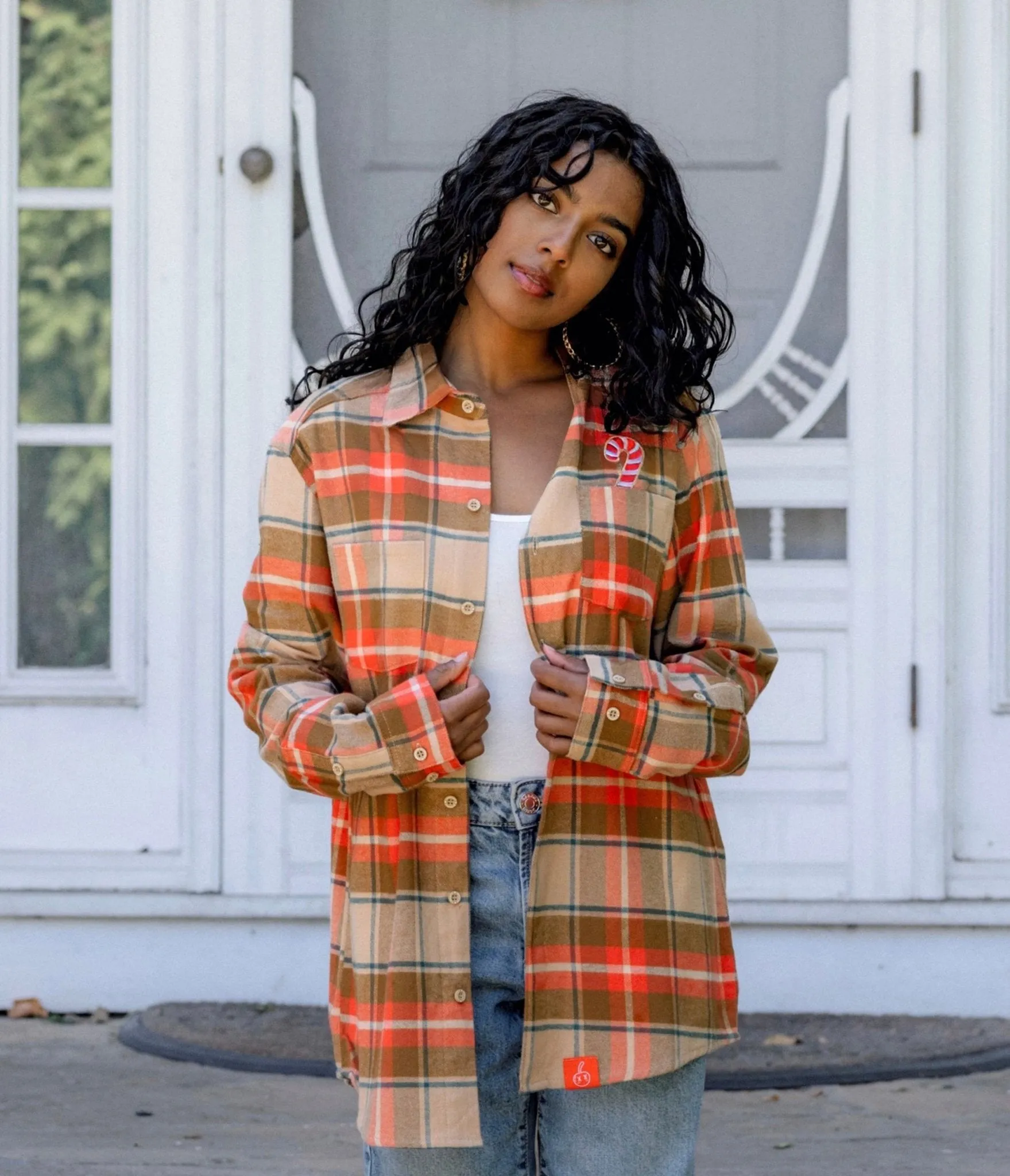 Cakeworthy Plaid Mickey Gingerbread Scented Flannel sold by Unique Vintage product image thumbnail 2