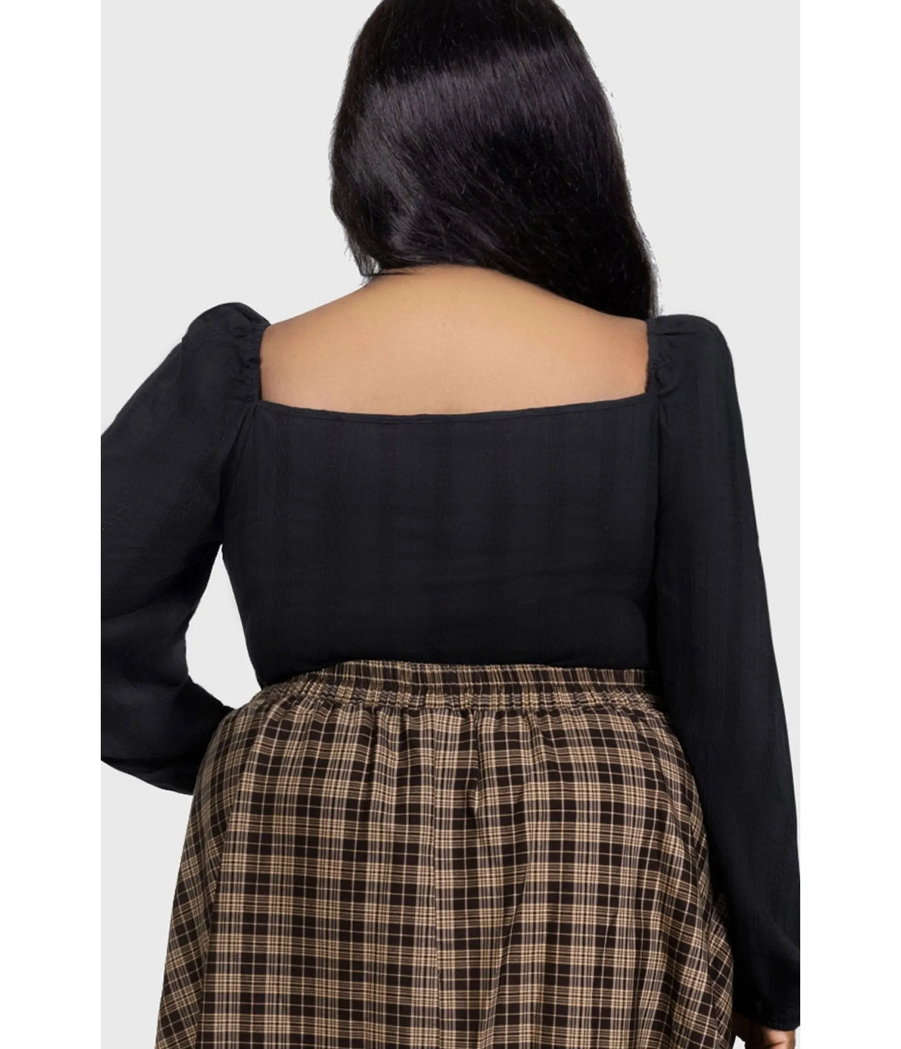 Kill Star Plus Size Black Nightwood Blouse sold by Unique Vintage product image thumbnail 2