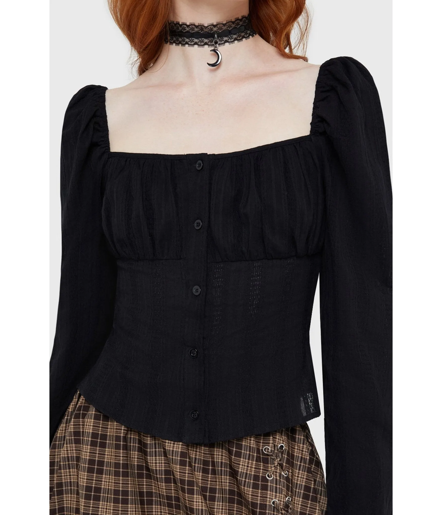 Kill Star Black Nightwood Blouse sold by Unique Vintage product image thumbnail 4