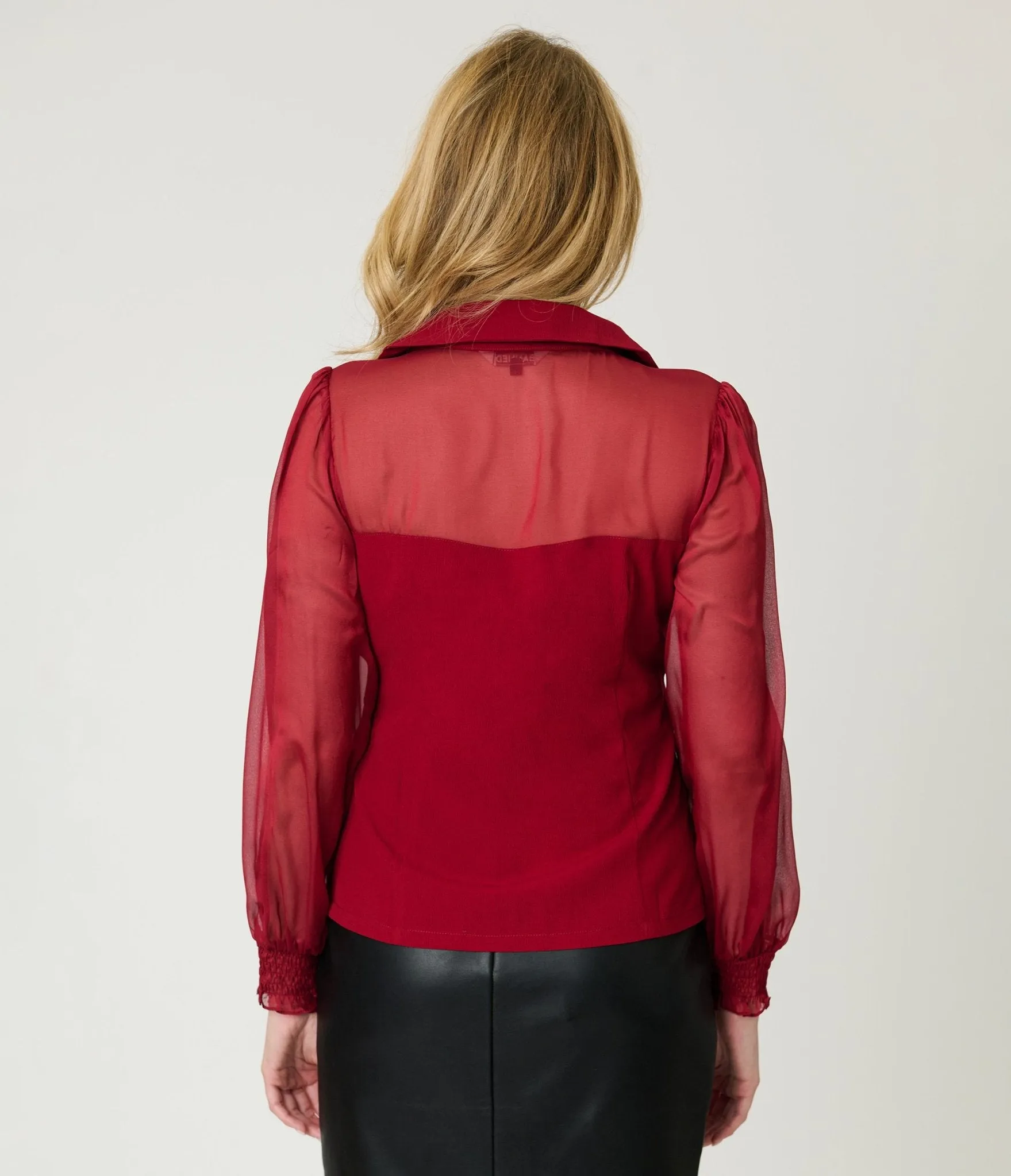 Banned Burgundy Bonnie Blouse sold by Unique Vintage product image thumbnail 2