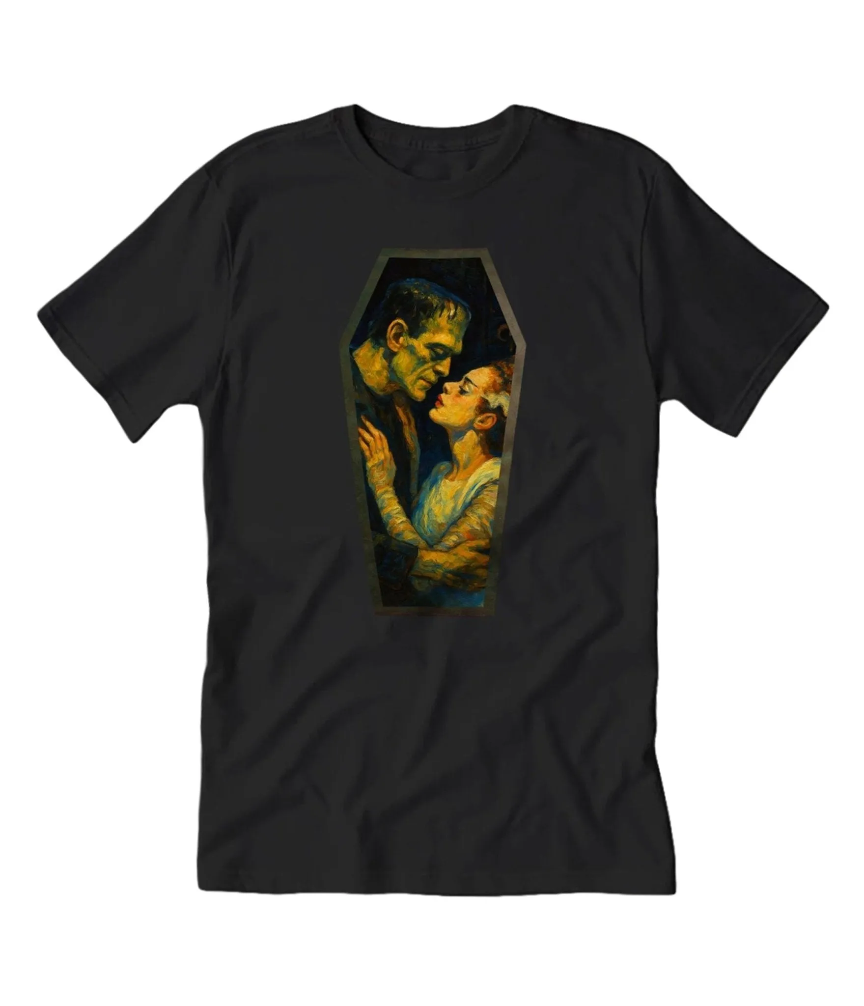 Frankenstein & His Bride Unisex Graphic Tee sold by Unique Vintage product image thumbnail 4