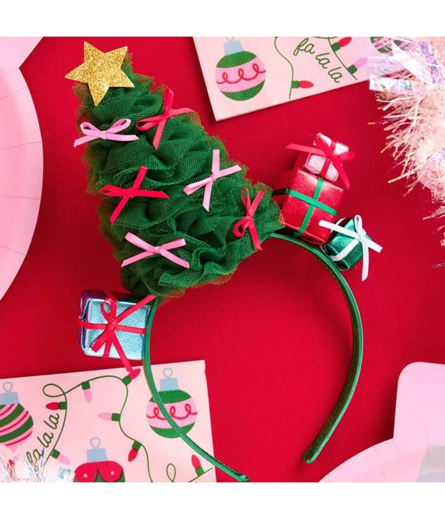 Christmas Tree & Presents Headband sold by Unique Vintage product image thumbnail 2