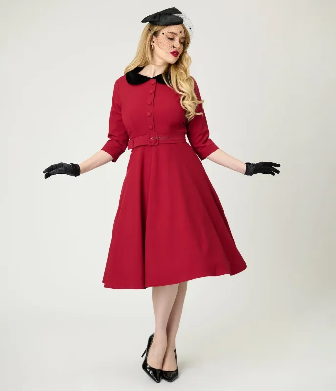 Heart My Closet Red Stella Swing Dress sold by Unique Vintage