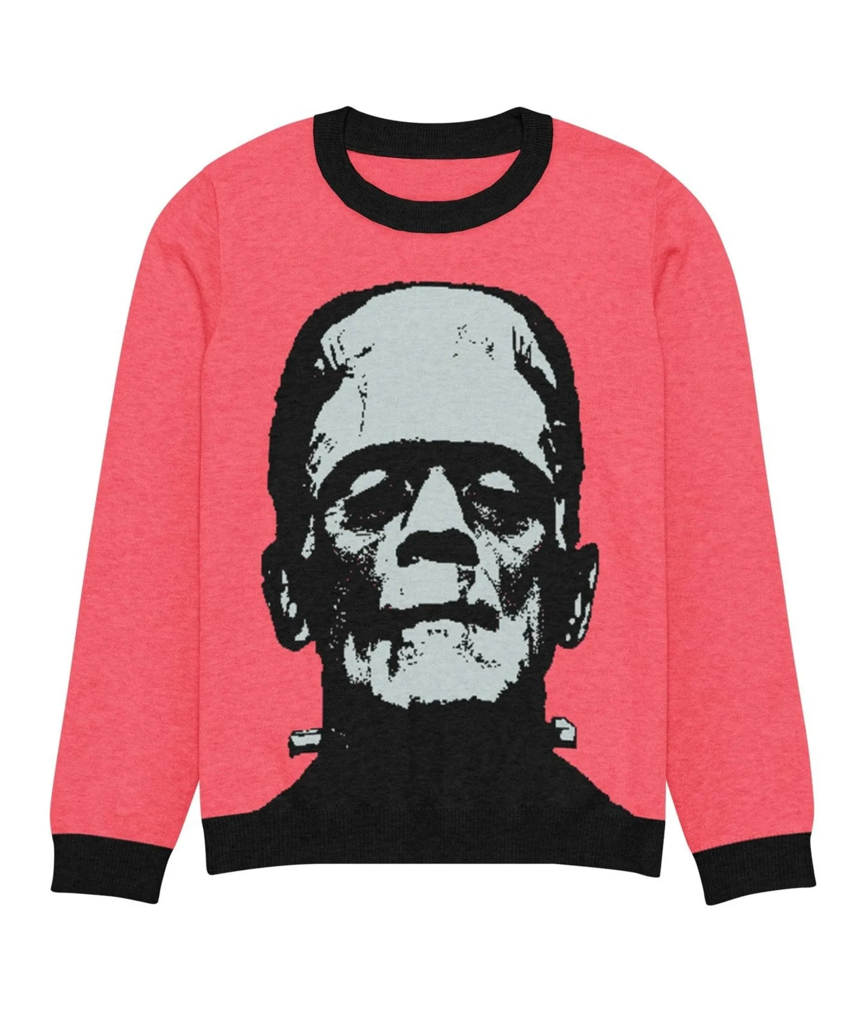 Pink Frankenstein Knit Unisex Sweater sold by Unique Vintage