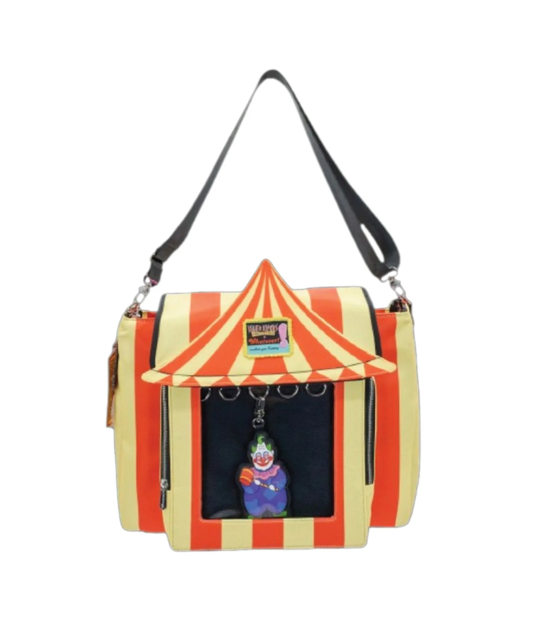 Killer Klowns Padded Tent Crossbody Handbag sold by Unique Vintage