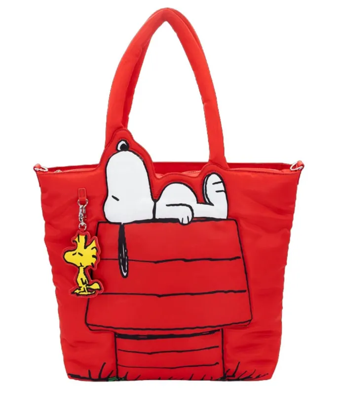 Peanuts Snoopy House Padded Tote Bag sold by Unique Vintage