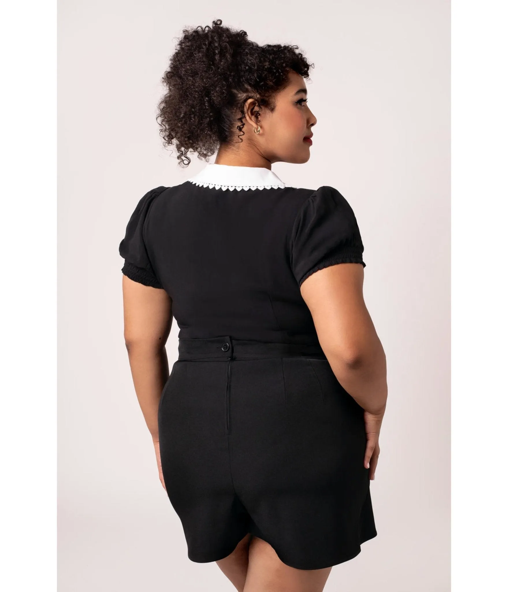 Hell Bunny Black Cupid Blouse sold by Unique Vintage product image thumbnail 5