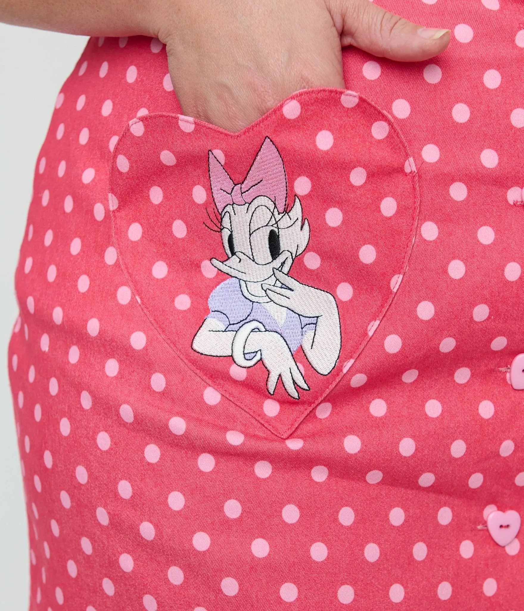 Disney Mickey & Friends Collection by Smak Parlour Plus Size Minnie & Daisy Galentines Mini Skirt sold by Unique Vintage product image thumbnail 5