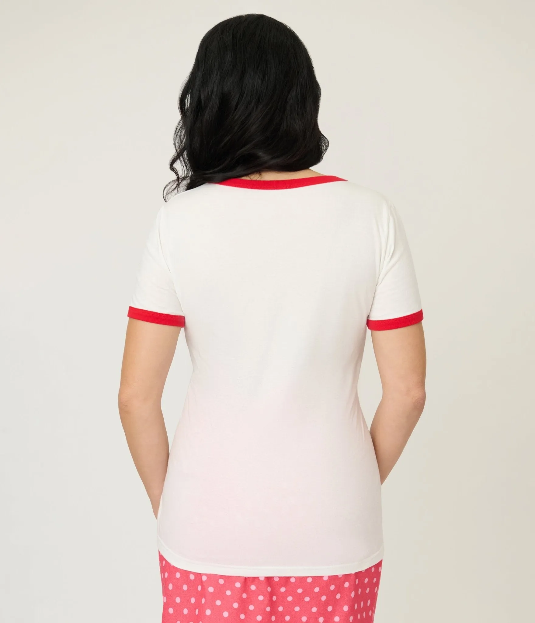 Disney Mickey & Friends Collection by Unique Vintage Bestie Vibes Unisex Ringer Graphic Tee sold by Unique Vintage product image thumbnail 2