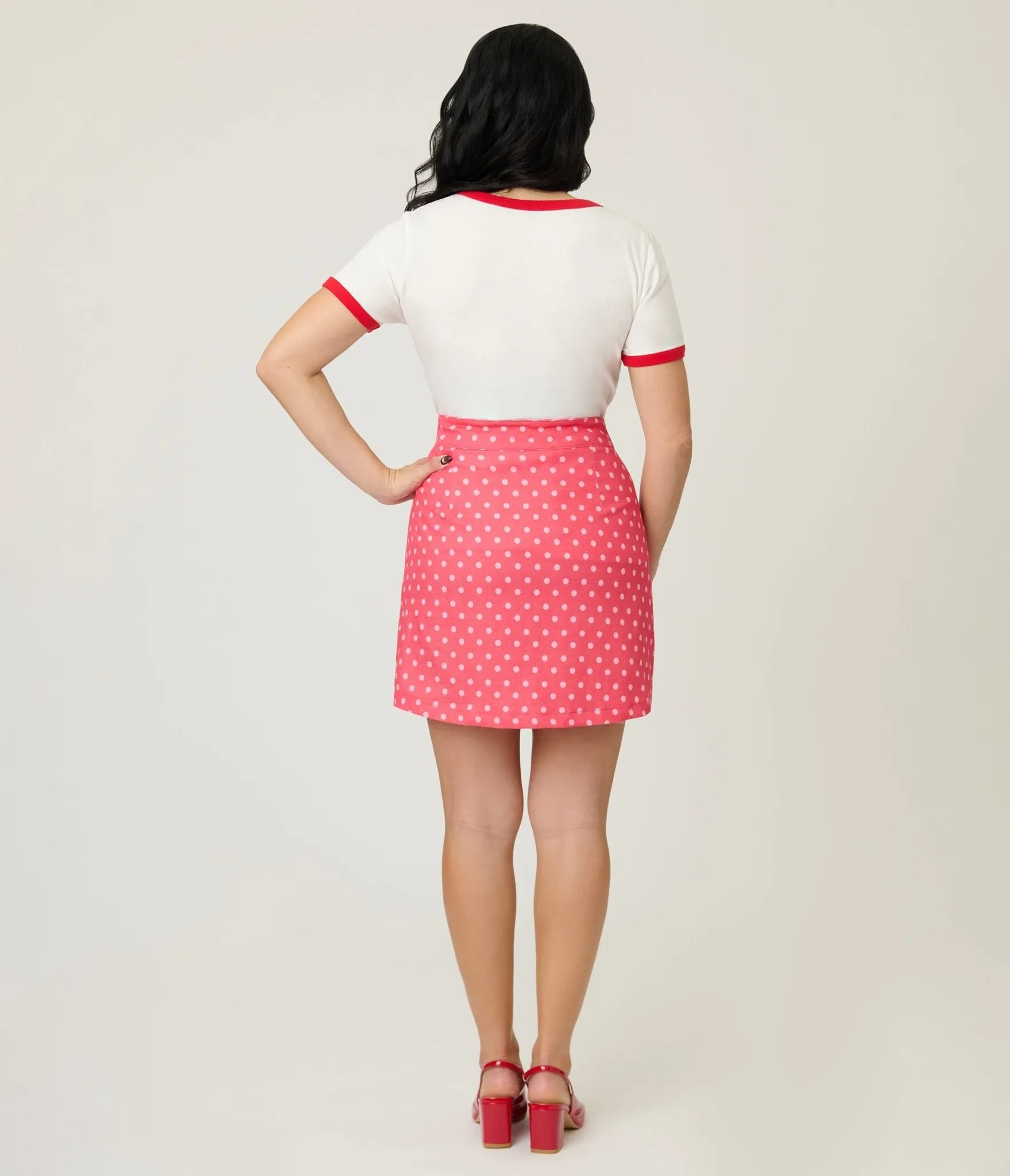 Disney Mickey & Friends Collection by Smak Parlour Minnie & Daisy Galentines Mini Skirt sold by Unique Vintage product image thumbnail 3