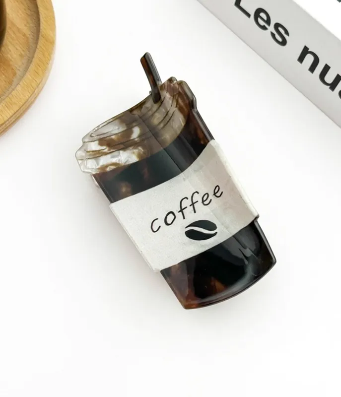 Iced Coffee Hair Clip sold by Unique Vintage