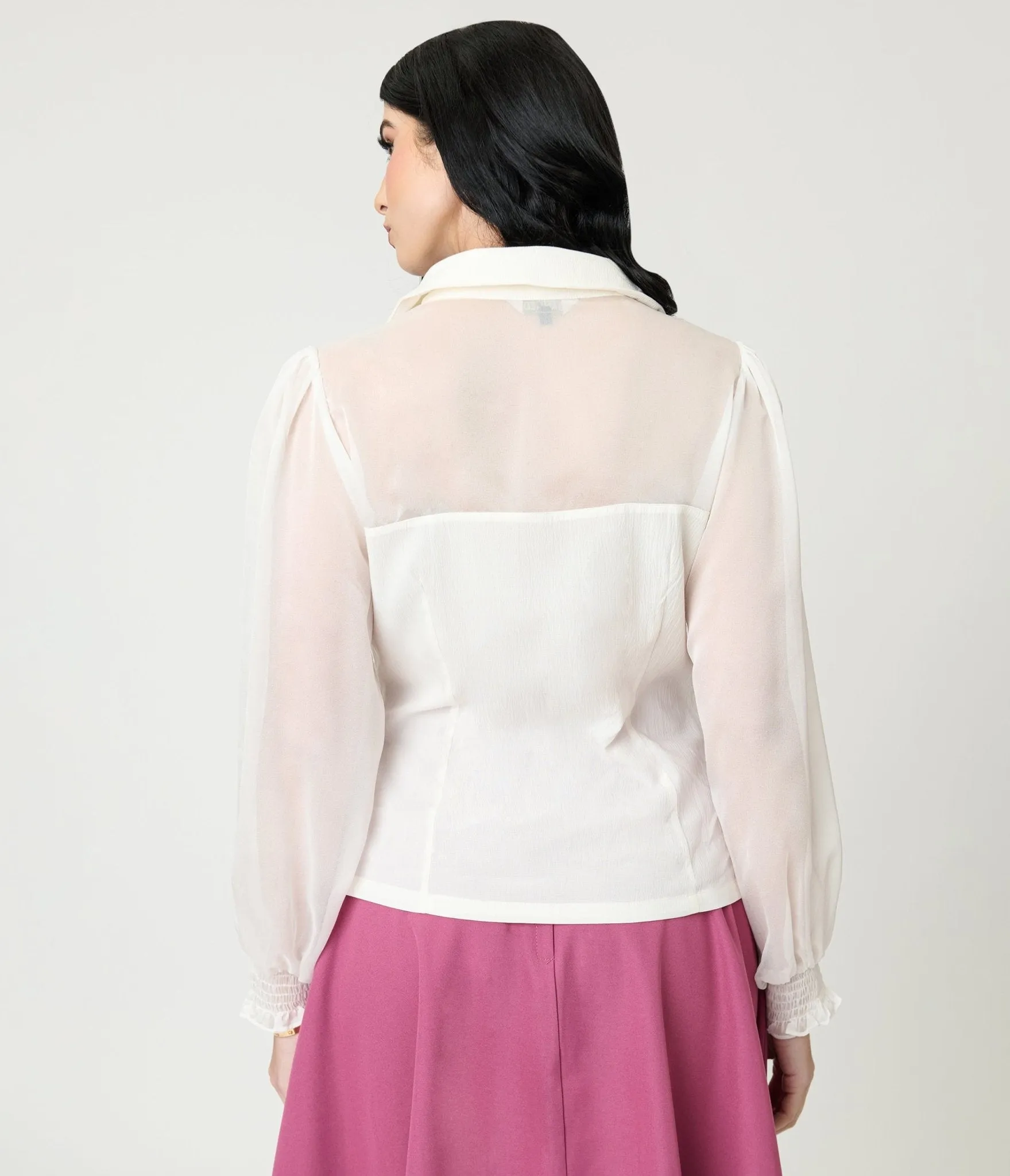 Banned White Bonnie Blouse sold by Unique Vintage product image thumbnail 2