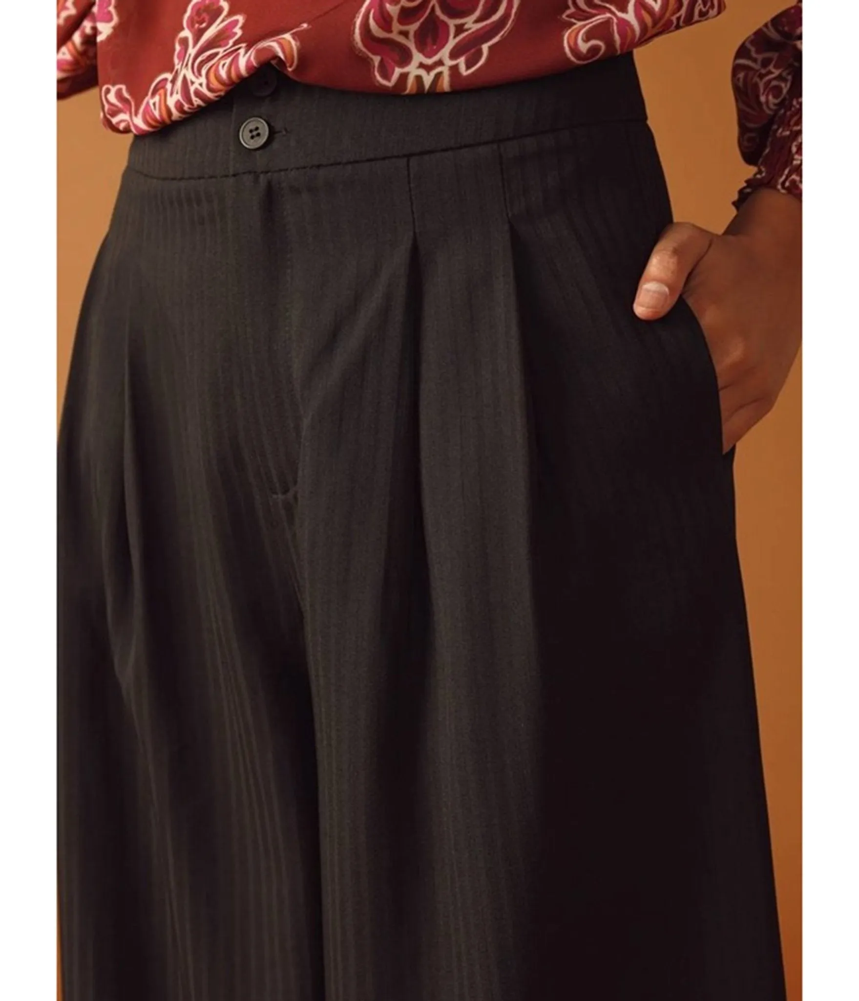 Black Wide Leg Pants sold by Unique Vintage product image thumbnail 4